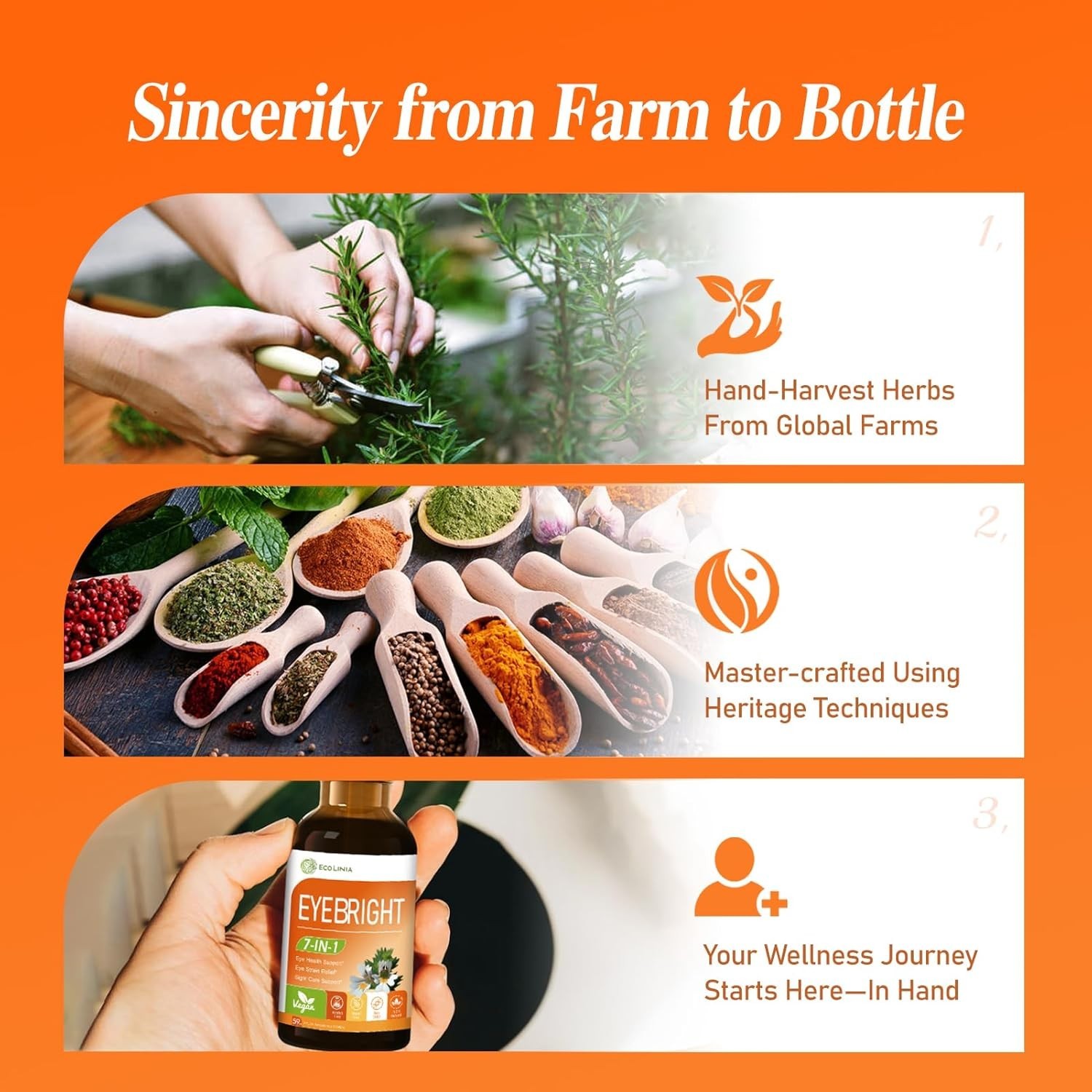Natural Eye Care Drops w/Lutein, Zeaxanthin & Eyebright 2 oz – Herbal Formula