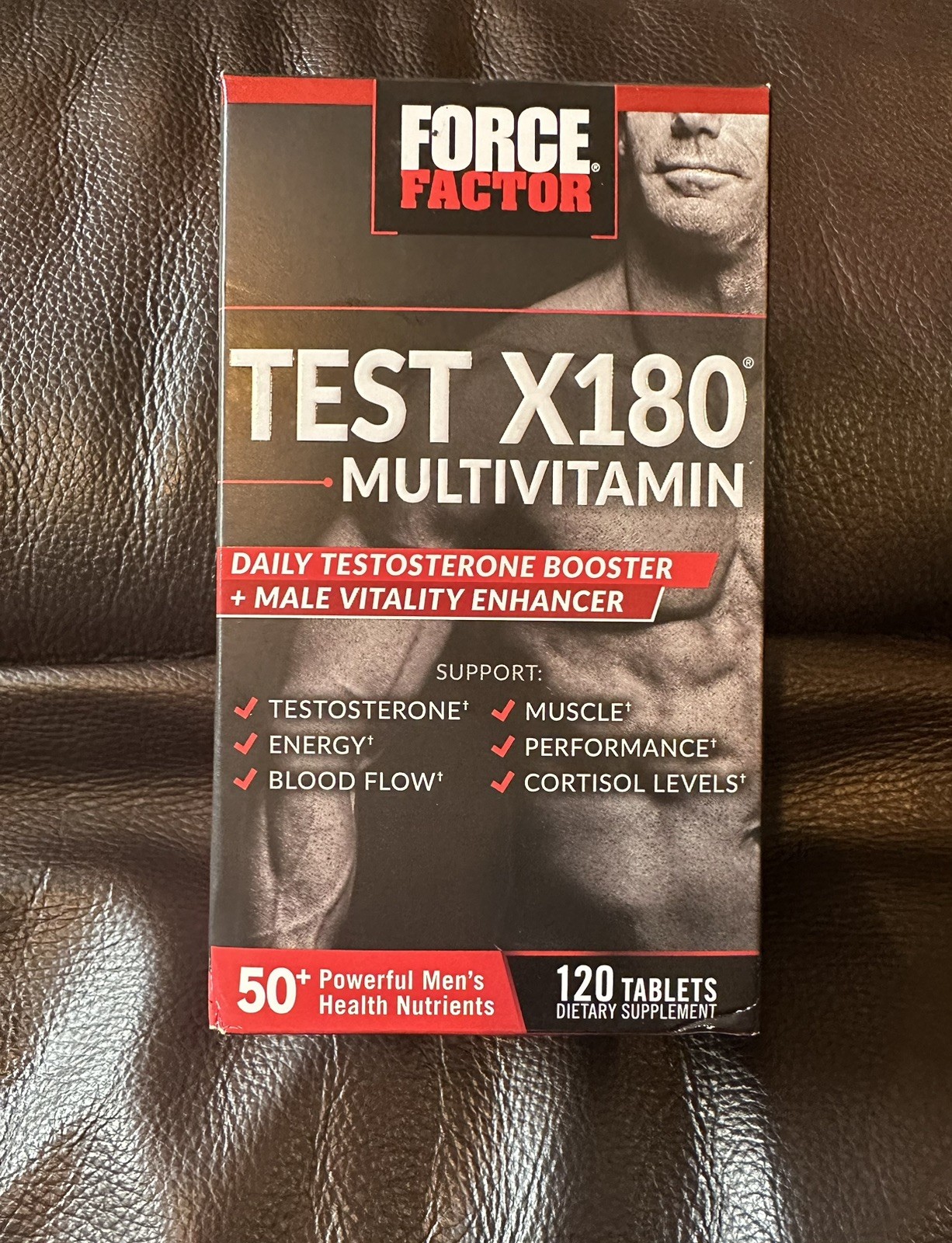 Force Factor Test X180 Multivitamin Testosterone Booster 120tabers Exp 9/27