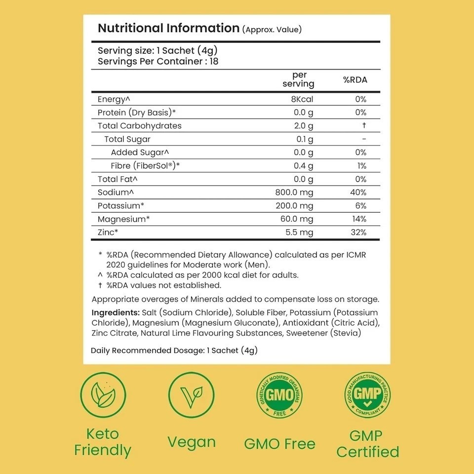 Supply6 Salts | Electrolyte Mix | Zero Added Sugar, (54 Servings, Lemon Lime) b2
