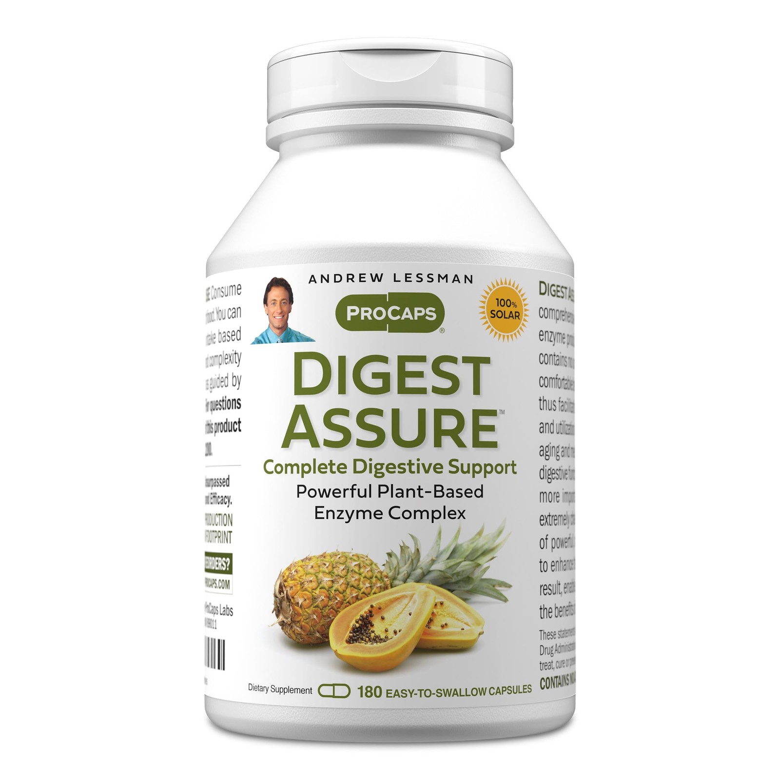 ANDREW LESSMAN Digest Assure 180 Capsules – 180 Count (Pack of 1)