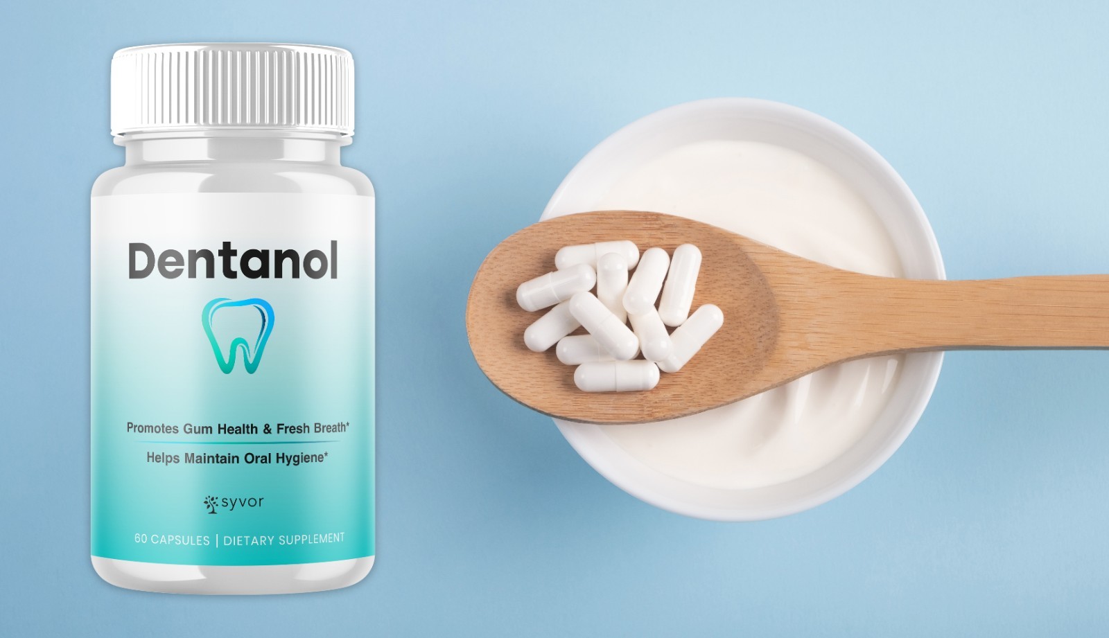 (5 Pack) Dentanol Oral Probiotic Support for Healthy Teeth & Gums 300 Capsules