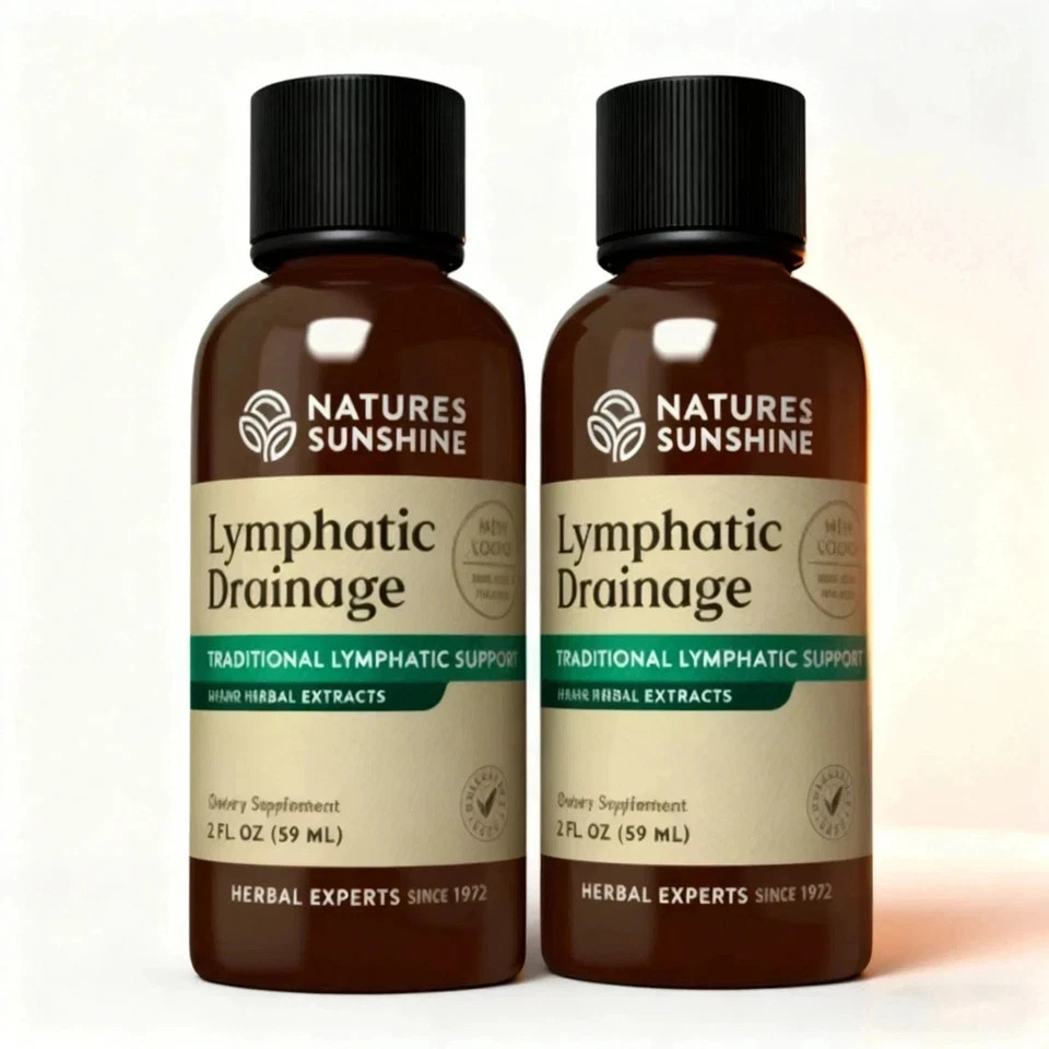Nature’s Sunshine Lymphatic Drainage – 2 Bottles | Detox, Cleanse & Immune Suppo