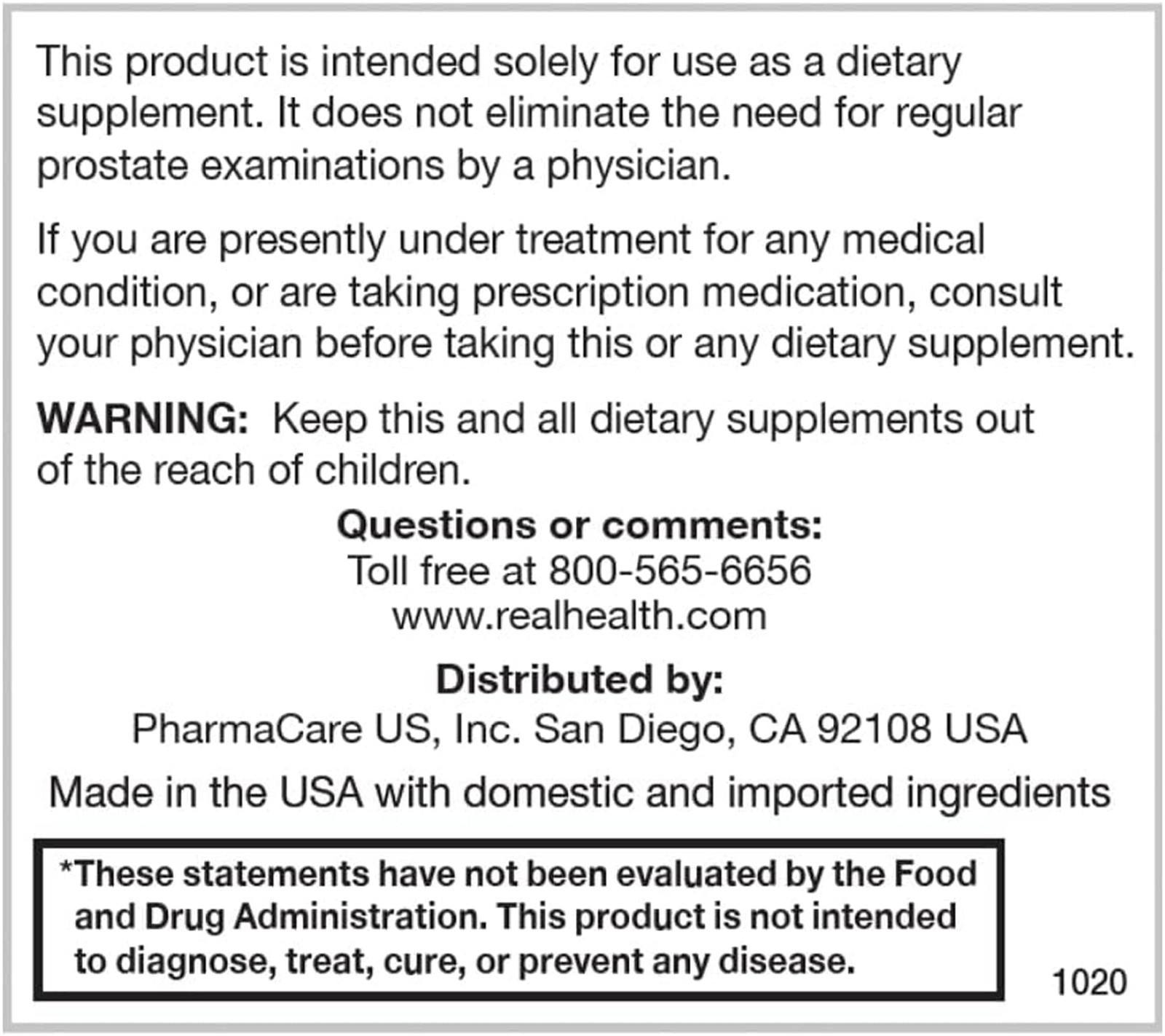 Prostate Health Supplements for Men – Saw Palmetto, Lycopene, 30 Count (2 Pack)