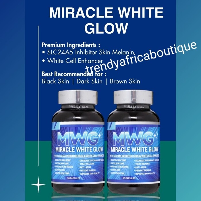 X 1 Bottle MIRACLE White Glow With SLC24A5 inhibitor. 50/bottle 👌👌 Glucenta