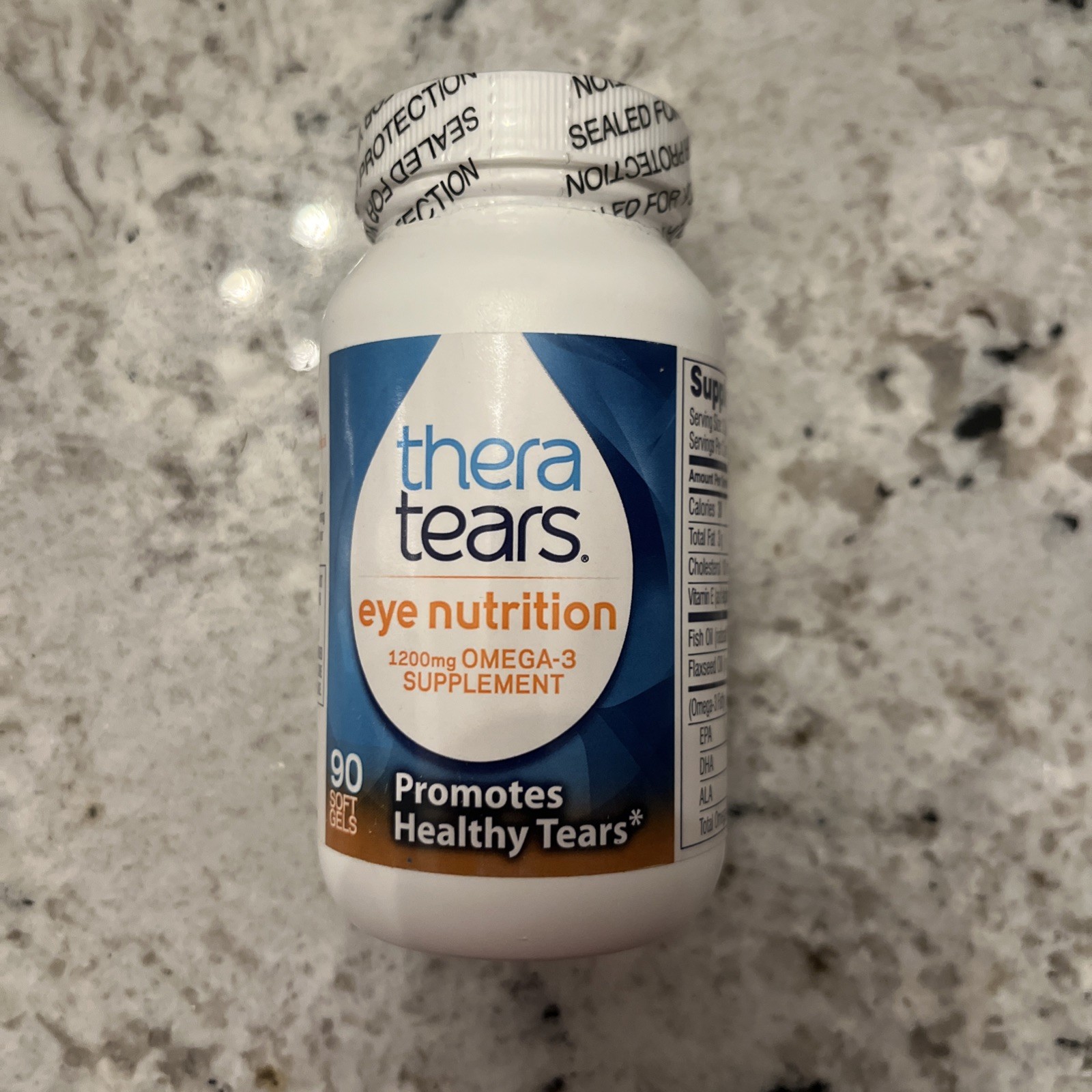 Thera Tears Eye Nutrition Therapy Omega-3 Supplement Softgels 1200mg 90 Count