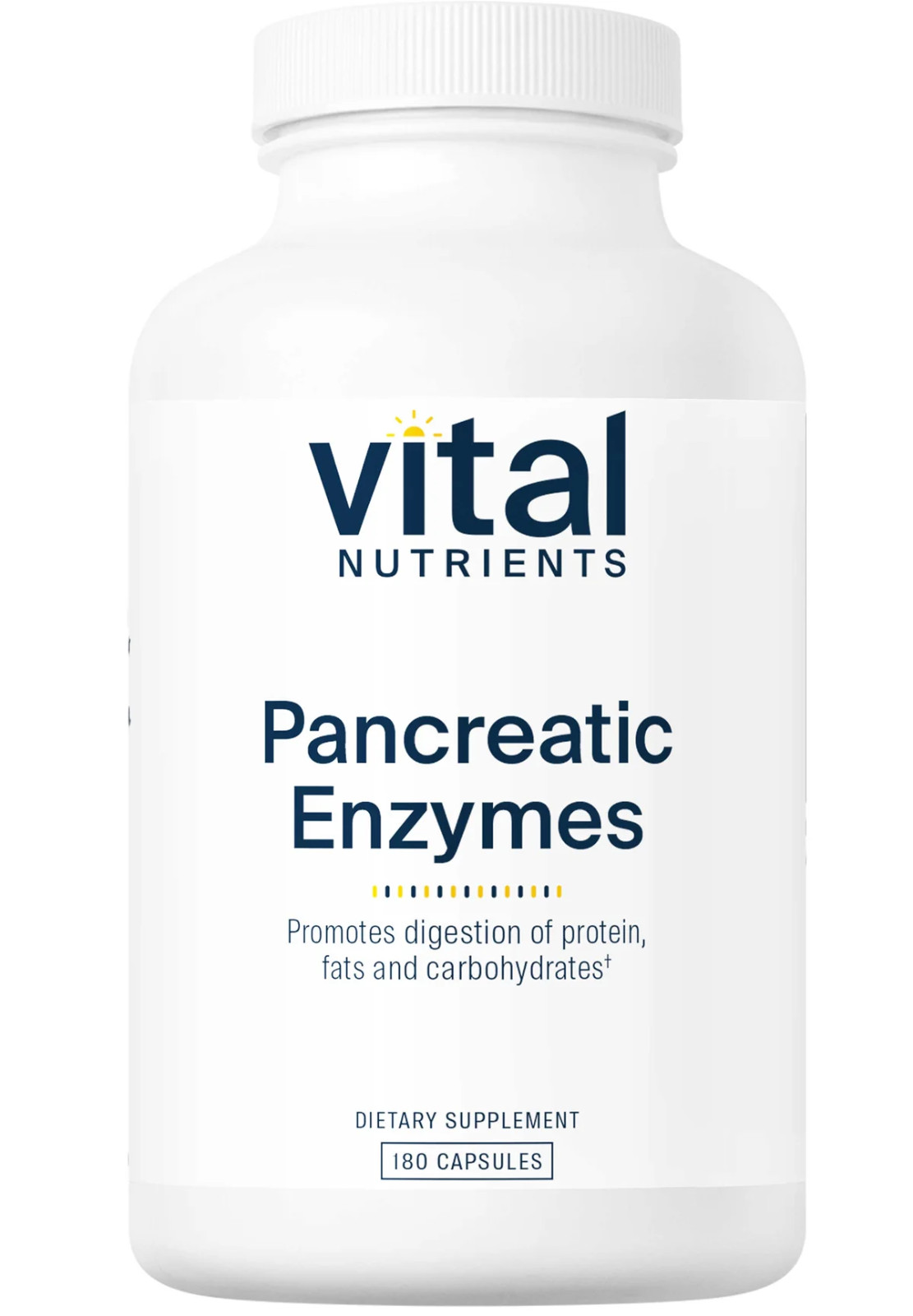 VITAL NUTRIENTS PANCREATIC ENZYMES 1000MG 180 CAP EXP 01/2028 FREE SHIP