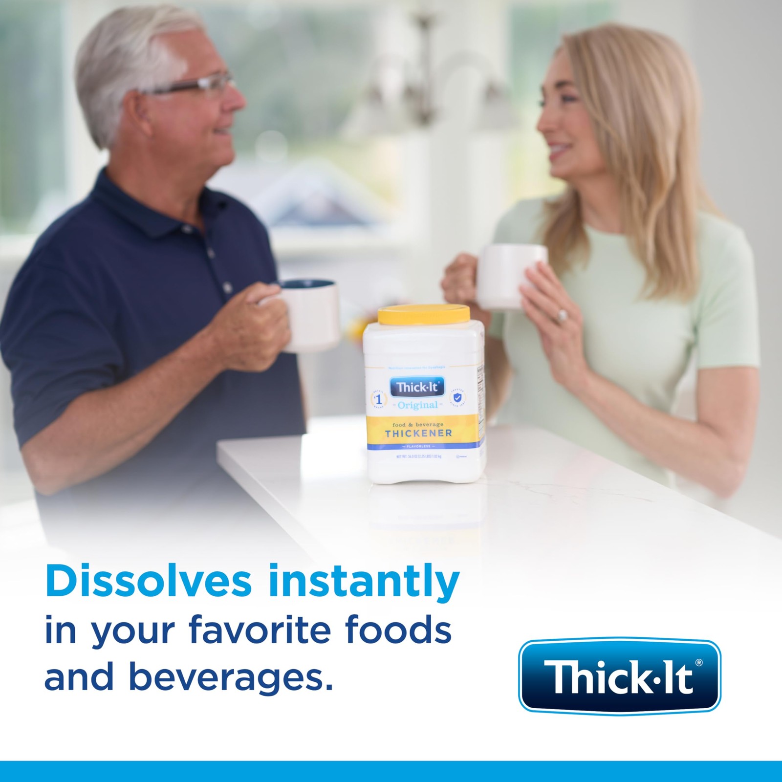 Thick-It Original Food Beverage Thickener 36 Ounce (Pack of 1), Colorless