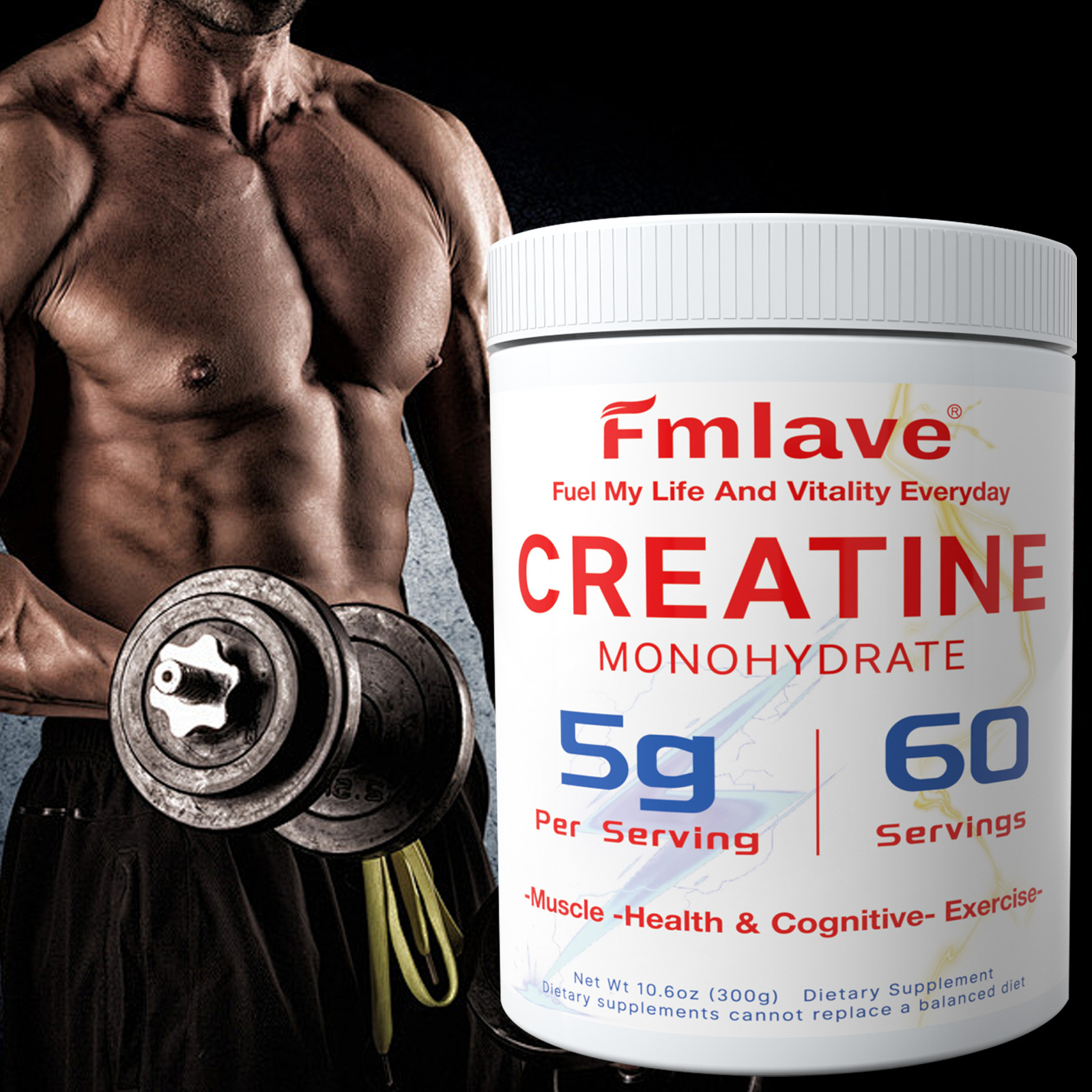 Creatine Monohydrate Powder – NSF Certified 10.6 oz Factory Sealed Exp 09-2027