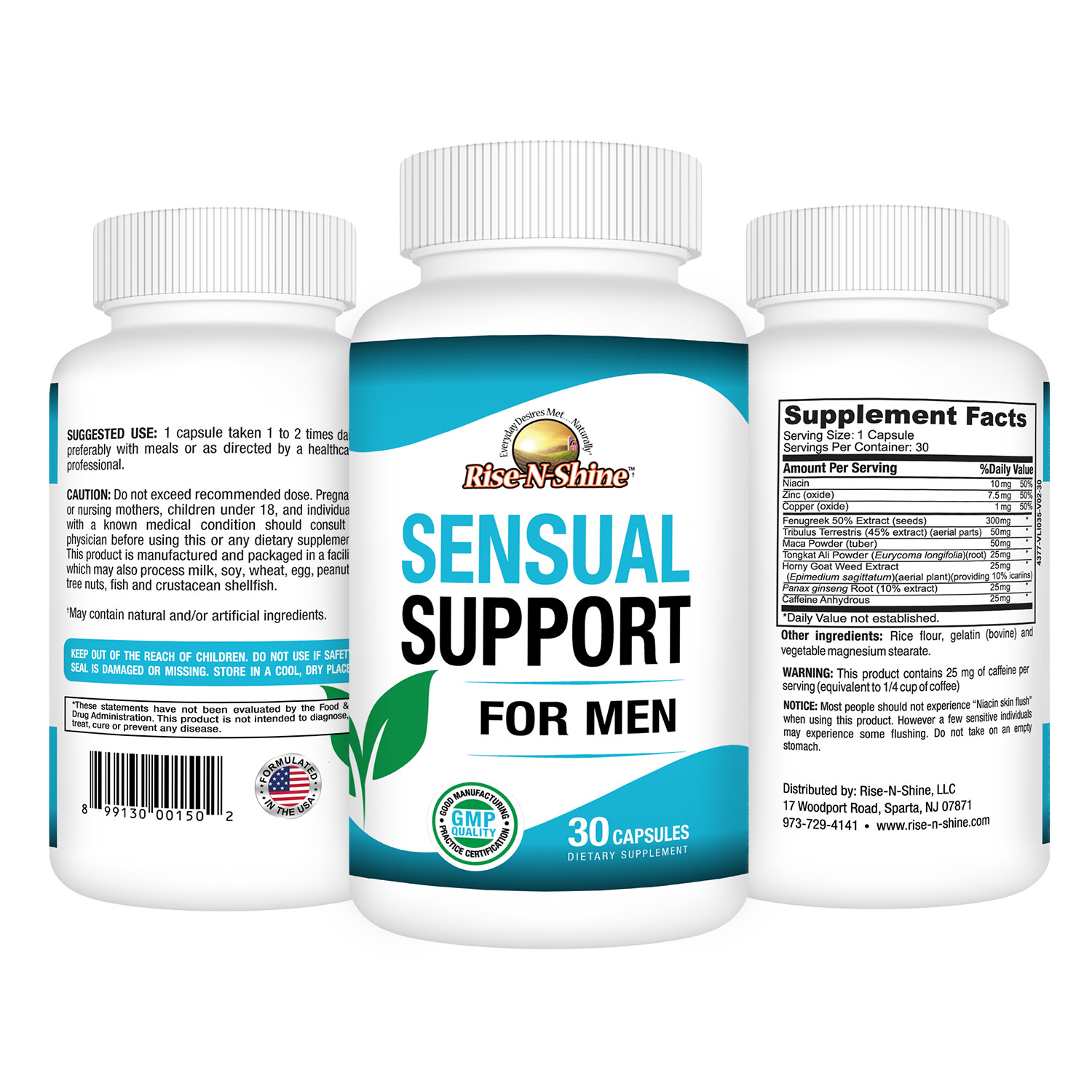 Sensual Support For Men by Best Earth Naturals Buy 2 Get 1 FREE 3 Pack
