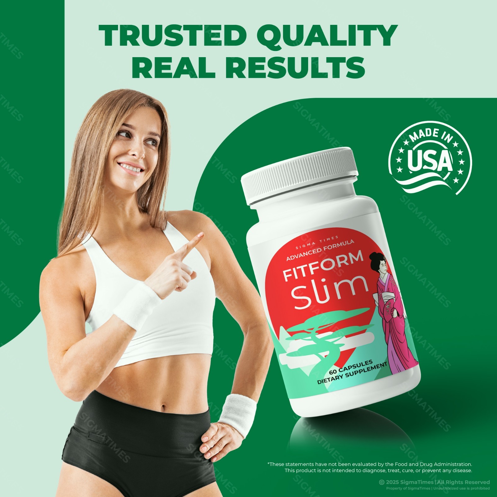 Fitform Slim Capsules – Weight Loss Support, Metabolism & Energy Supplement 60ct