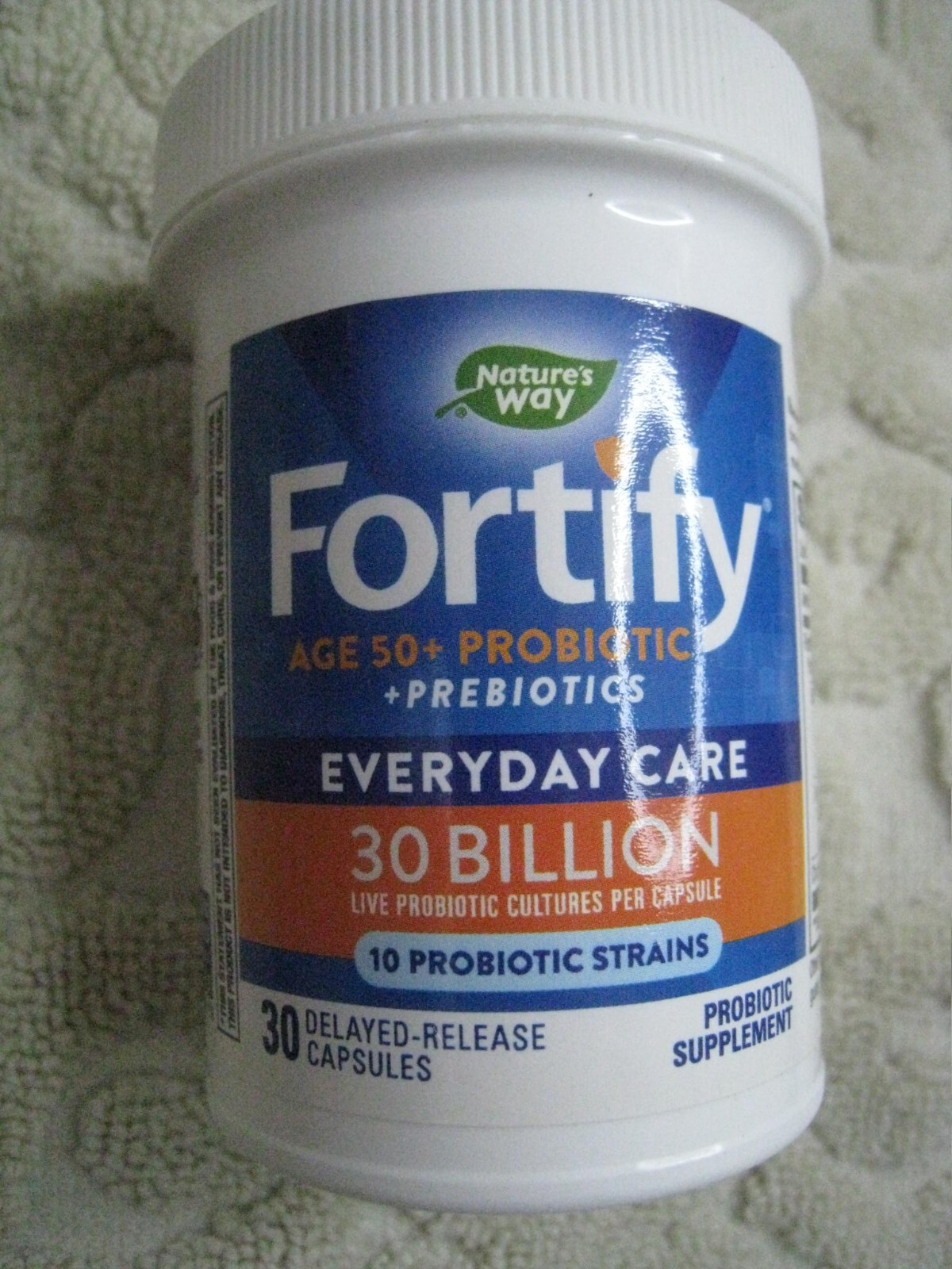 Nature’s Way Fortify Probiotic + Prebiotic age 50+ Supplement 30 caps 08/2025