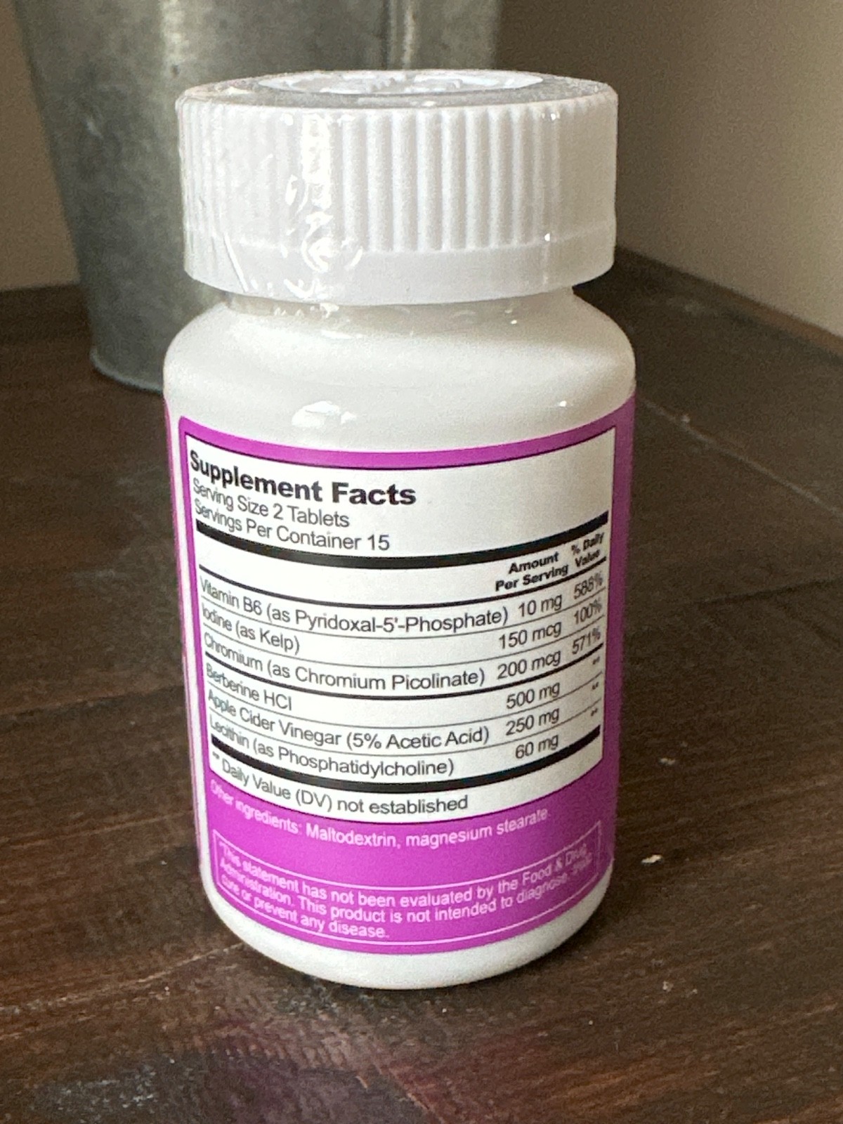 Continuum Weight Management Supplement Tablets with Berberine, 30 Count