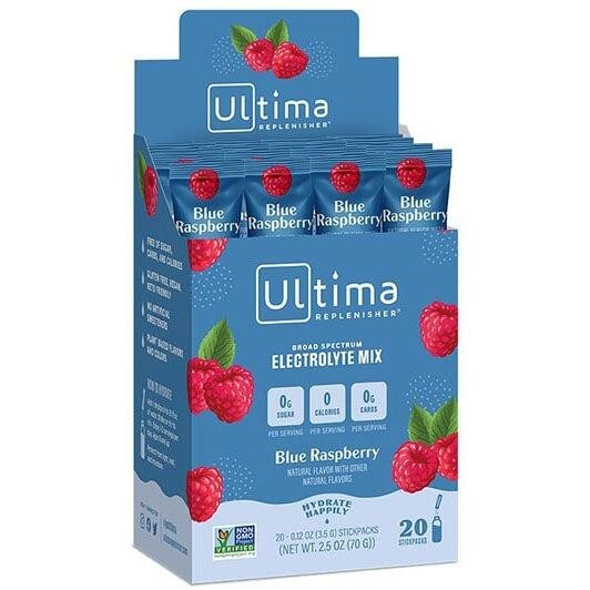 Ultima Replenisher Electrolyte Mix Blue Raspberry 20 Stickpacks