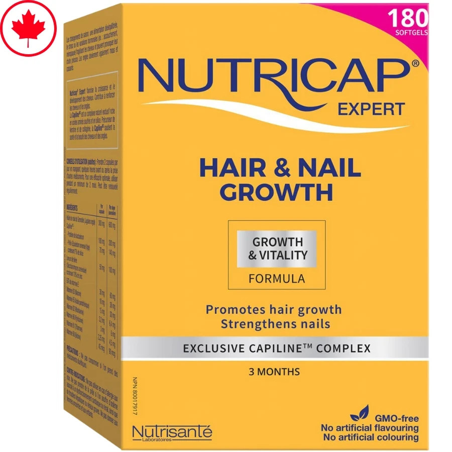 Nutricap Expert Hair & Nail Growth – Food Supplement for Fast Hair Growth 180ct