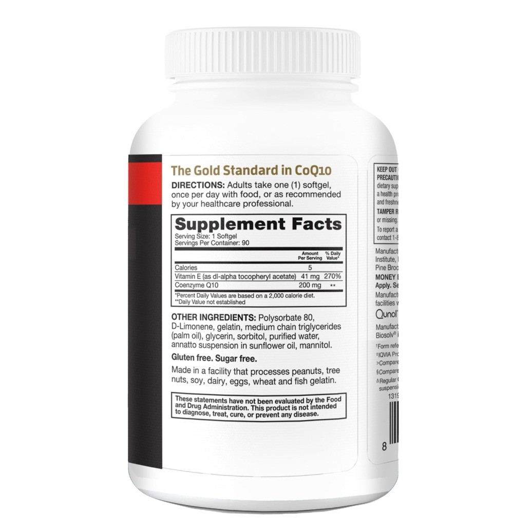 Ultra High Absorption Coenzyme Q10 Supplement Qunol CoQ10 200mg Softgels