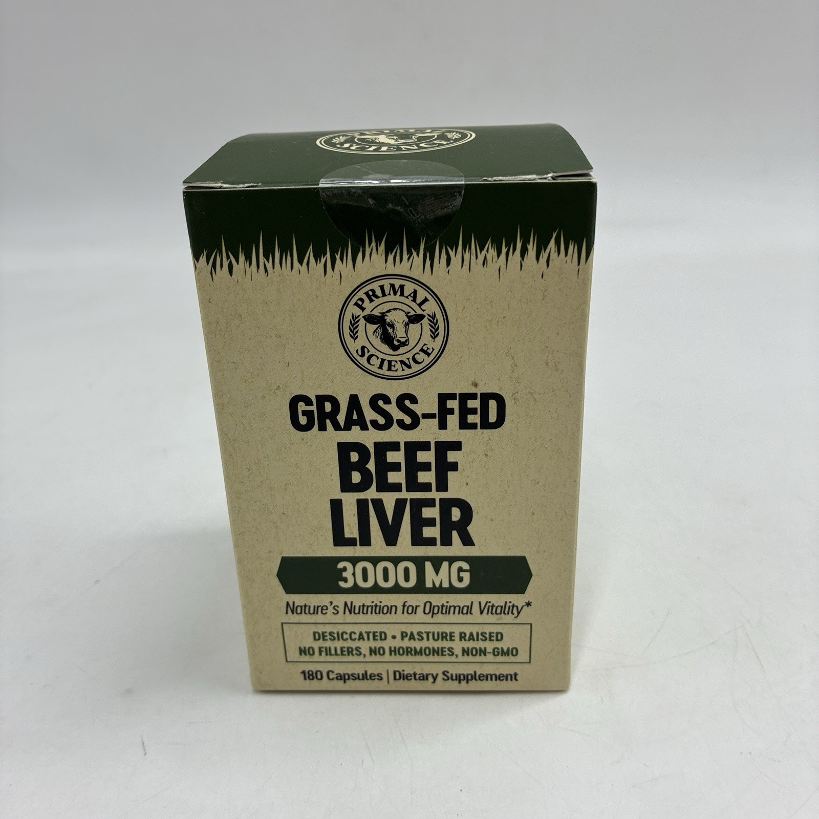 Ancestral Supplements Grass Fed Beef Liver 3000mg 180Caps New Zealand NonGMO