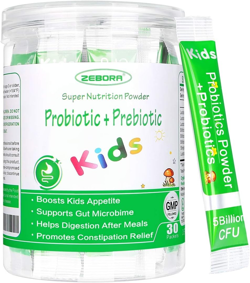 Kids Probiotic & Prebiotics Powder Age 3+ Support Children’s Digestive & Immune