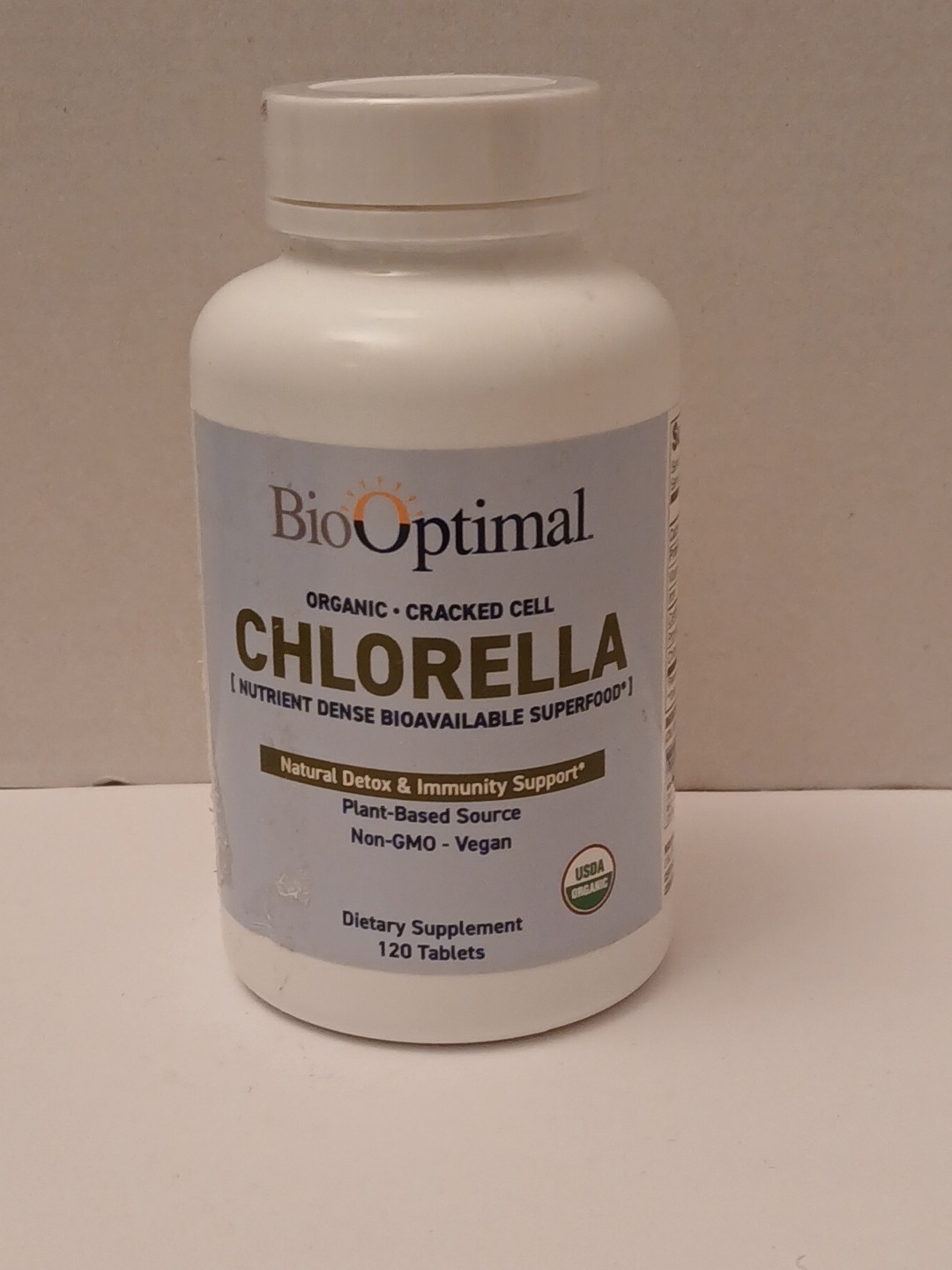 Organic Chlorella Non-Gmo, No Additives, Vegan 120 Count Tablets
