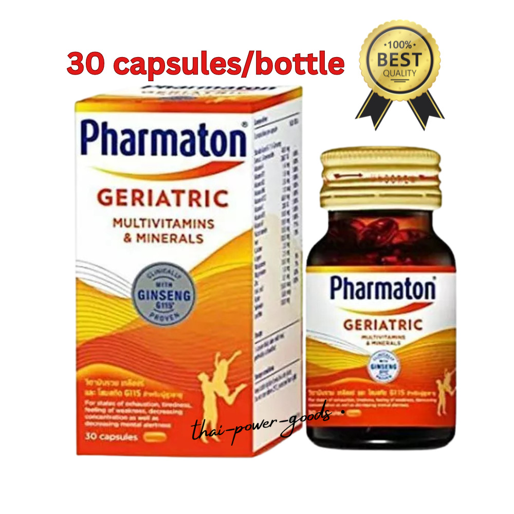 Geriatric Pharmaton Ginseng G115 Multivitamin Healthy Prophylaxis Aged 30 Caps