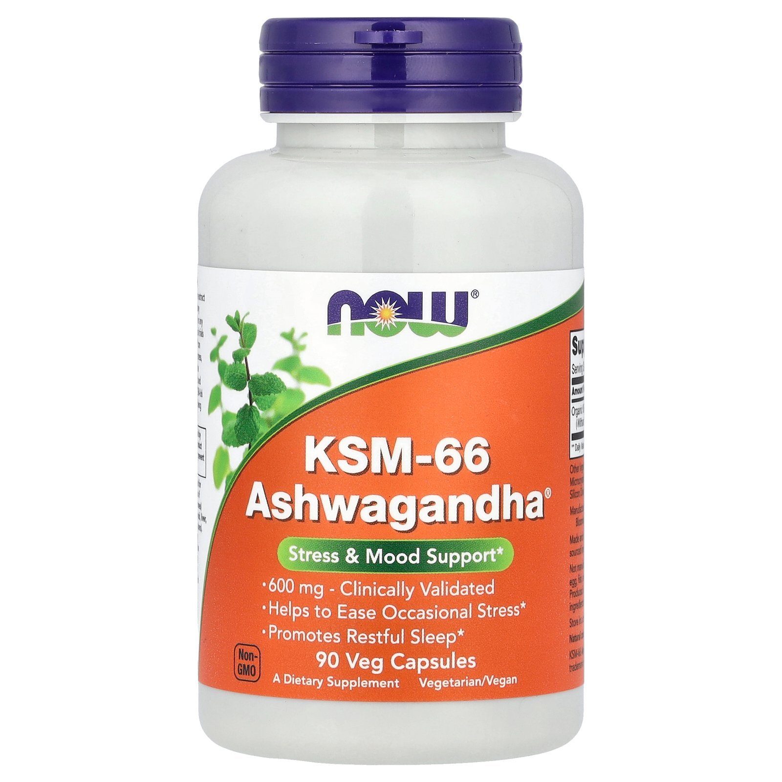 KSM-66 Ashwagandha®, 600 mg, 90 Veg Capsules
