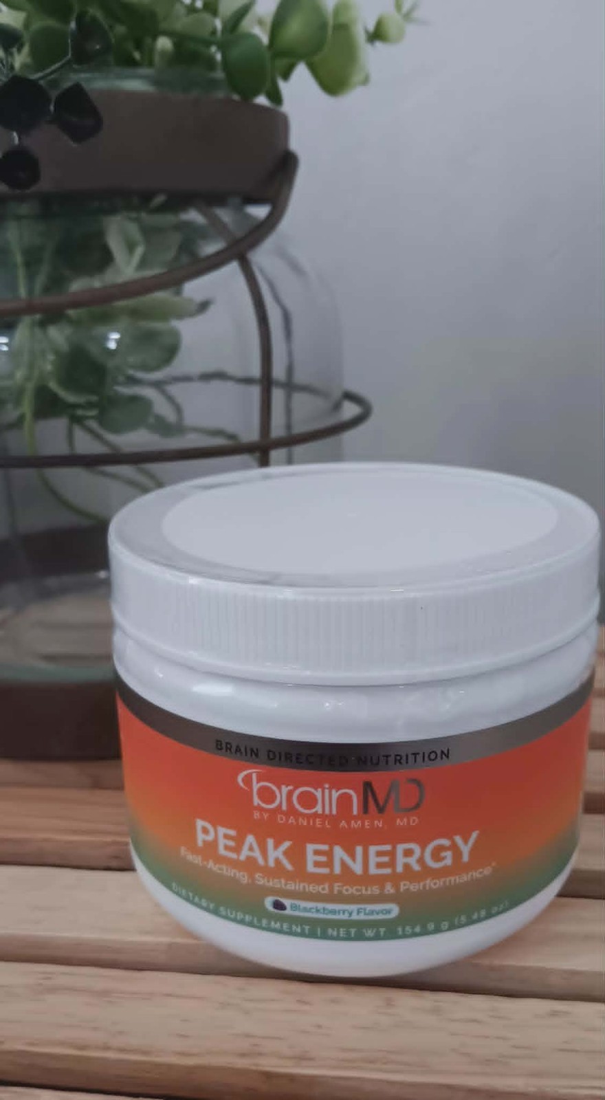 brain MD – PEAK ENERGY- ENERGY SUPPORT – BLACKBERRY FLAVOR – EXP 04/2028 – NEW