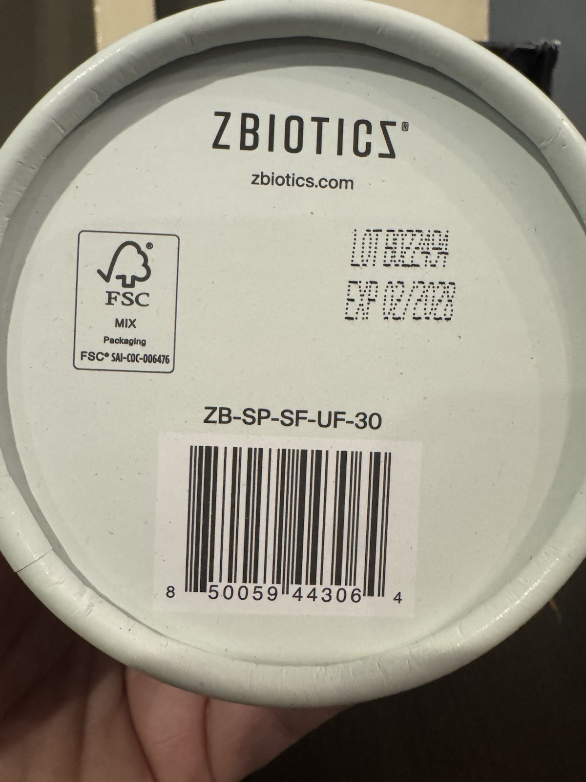 ZBiotics Sugar to Fiber Probiotic Drink Mix 30 sticks Unflavored Sealed 02/2028