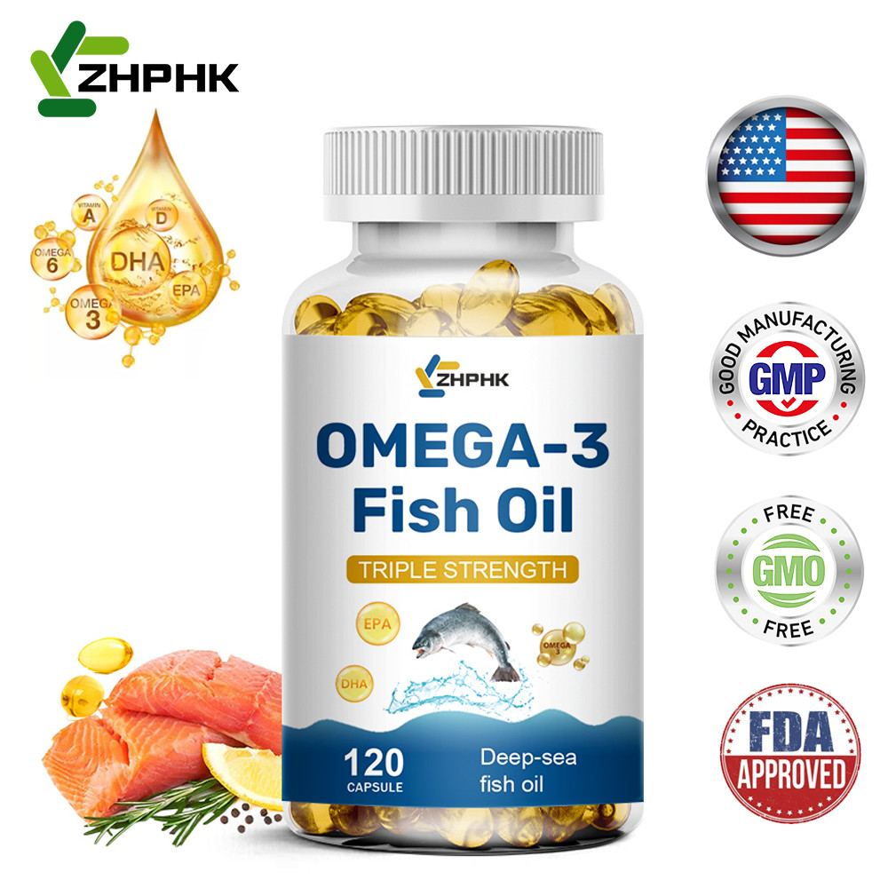 Fish Oil 3600 mg with Omega 3 EPA & DHA – Triple Strength Omega 3 Supplement