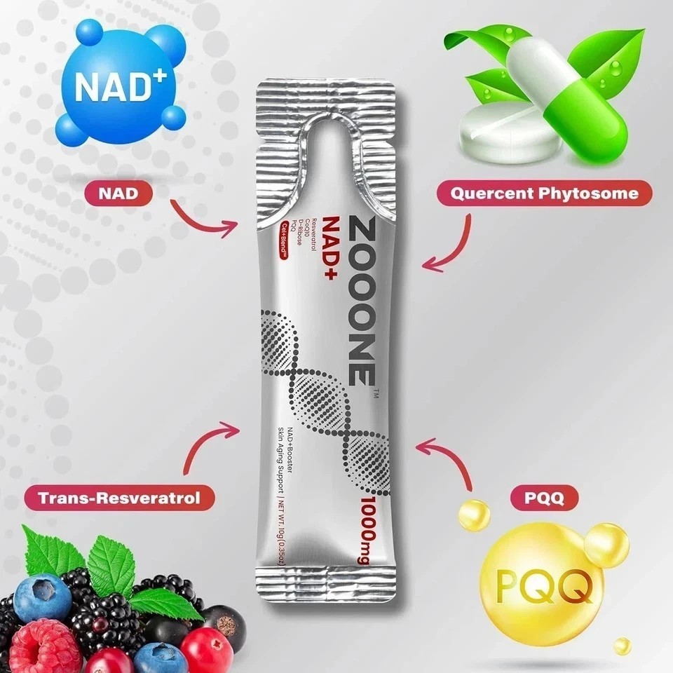 Resveratrol Nicotinamide & Supplement NEW 30pcs,Premium NAD+ zooone- Riboside