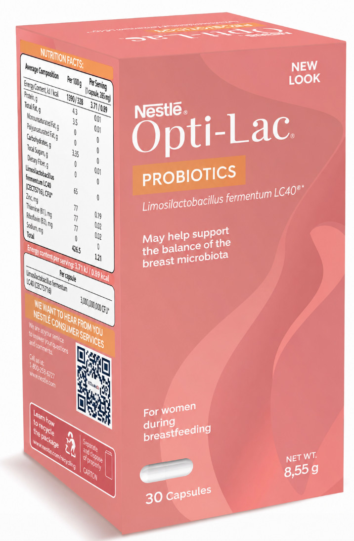 Opti-Lac: Postpartum Probiotic Supplement, 30 Capsules