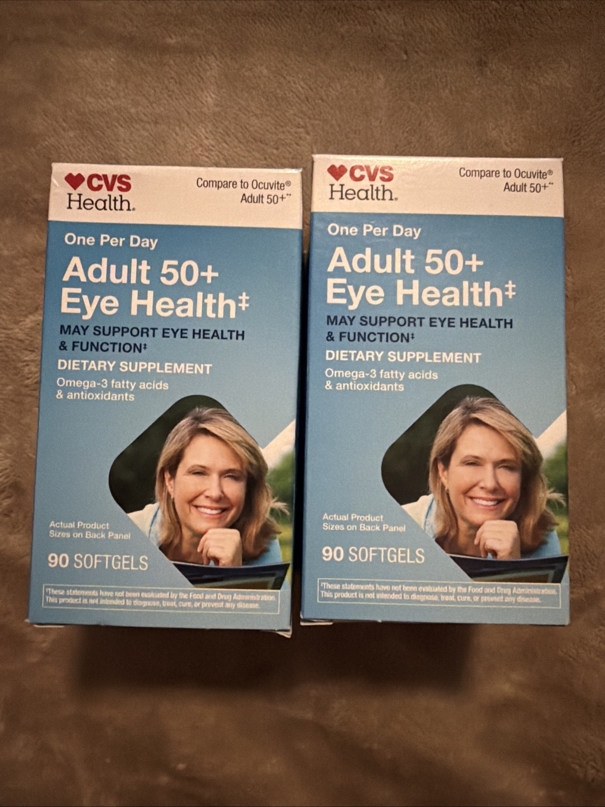 ADULT 50+ EYE HEALTH Softgels, 90 ct CVS Health One Per Day (2boxes)