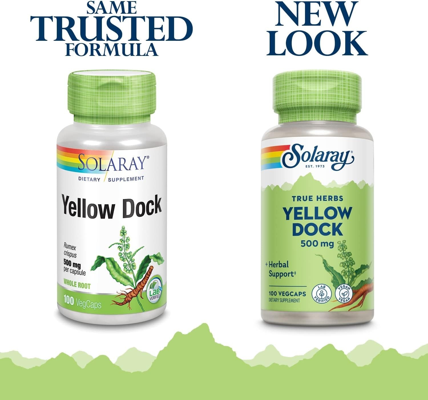 Solaray Yellow Dock 500mg 100 VegCaps Exp.7/2027