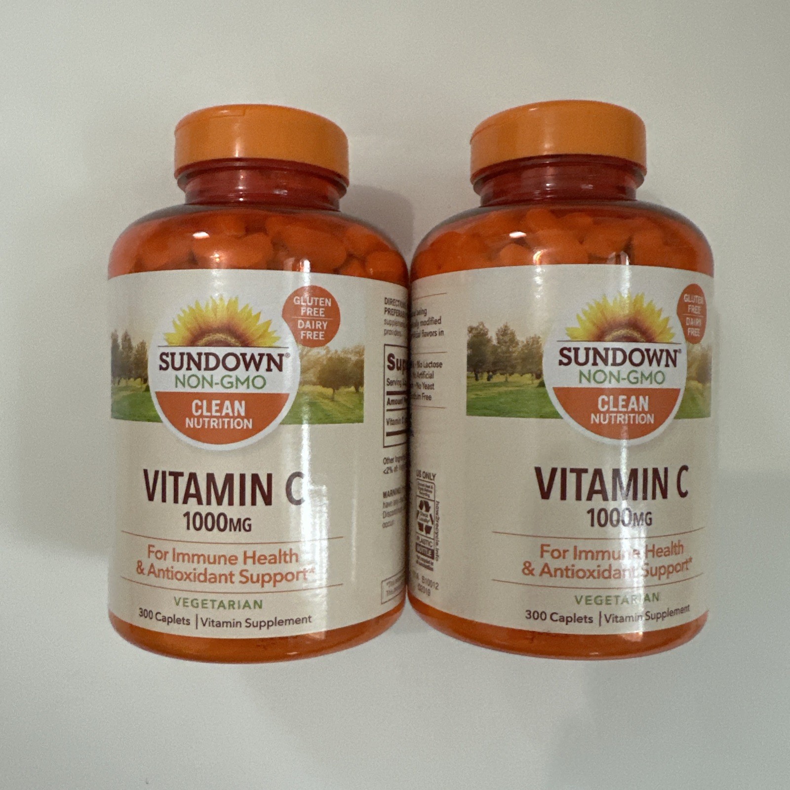 (2) Sundown NON GMO Vitamin C 1000 mg Exp. 10/26