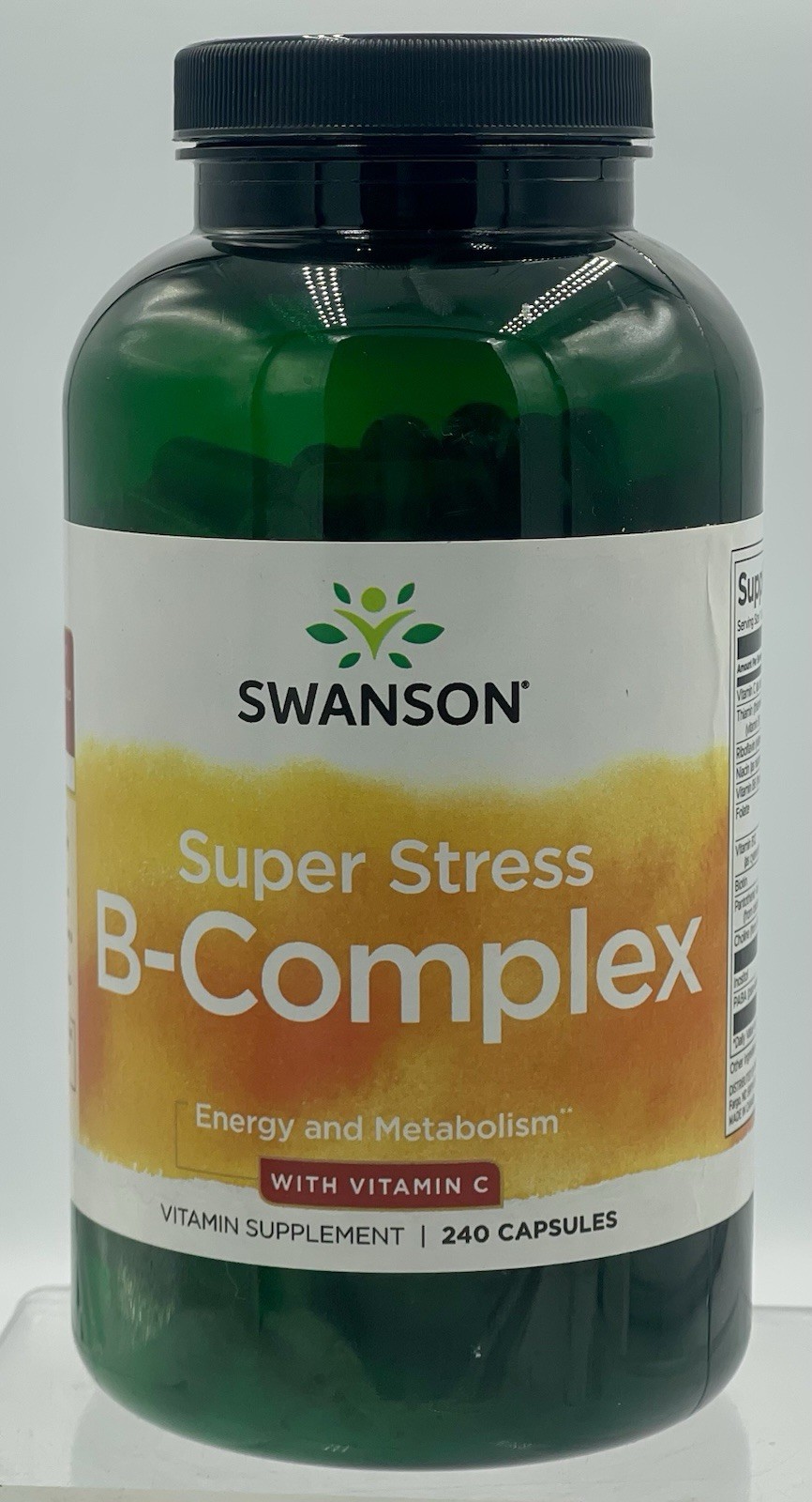 Swanson Super Stress B-Complex 240 Caps Energy Heart Nervous System EXP 12/26