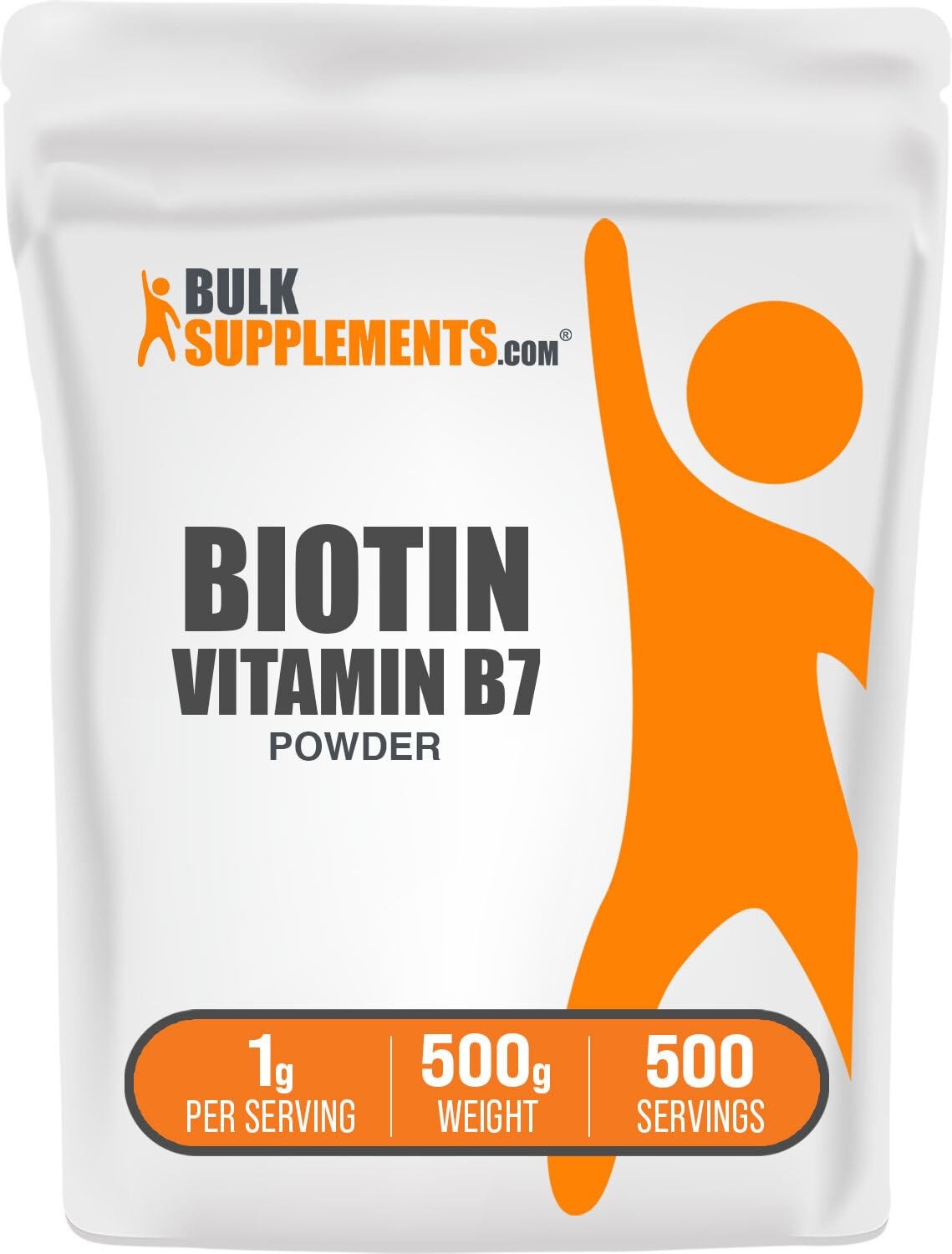 Biotin Powder Vitamin B7 10000Mcg 17.64 Ounce Dietary Supplement For Wellness