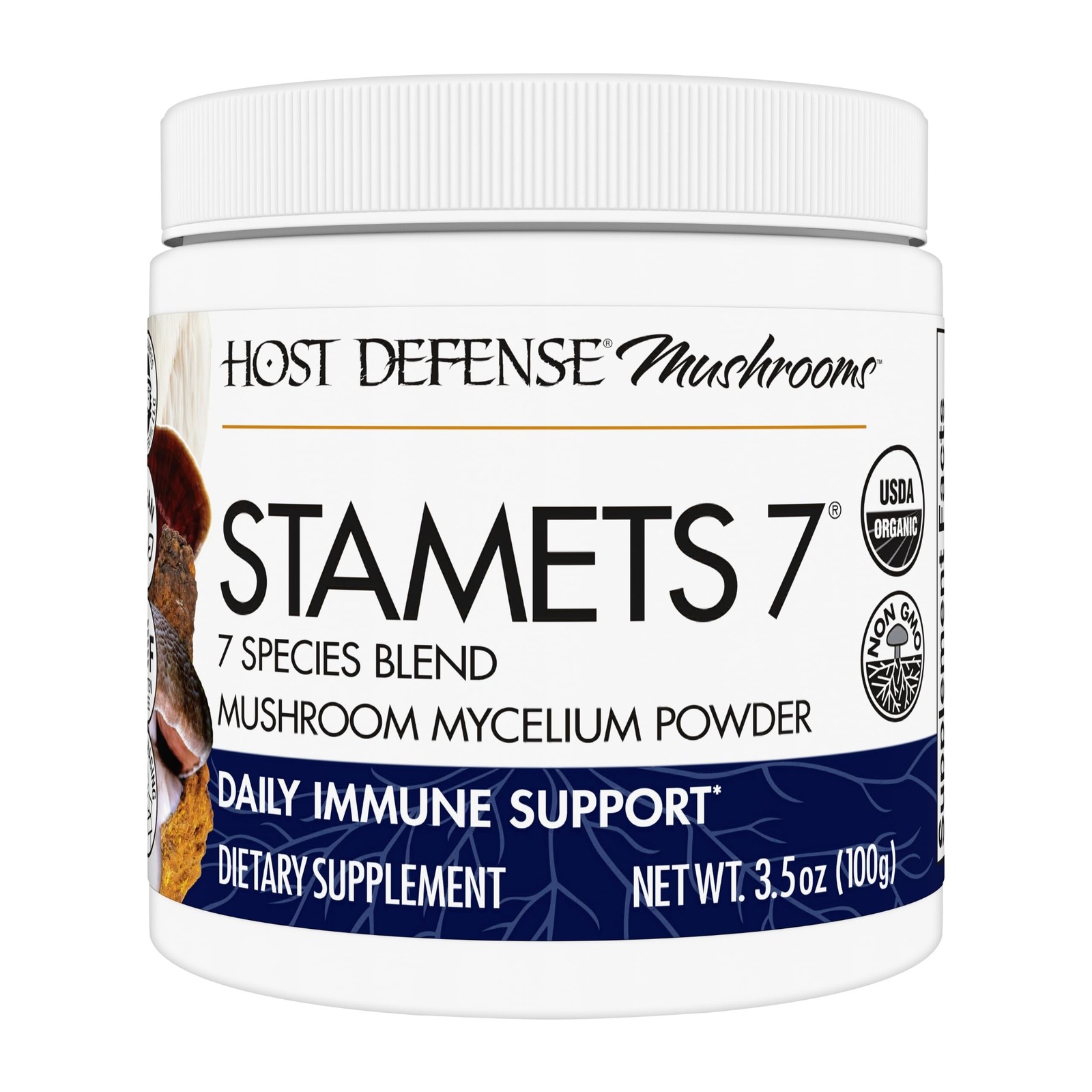 Host Defense Stamets 7 Mushroom Powder – 7 Species 3.5 Ounce (Pack of 1)