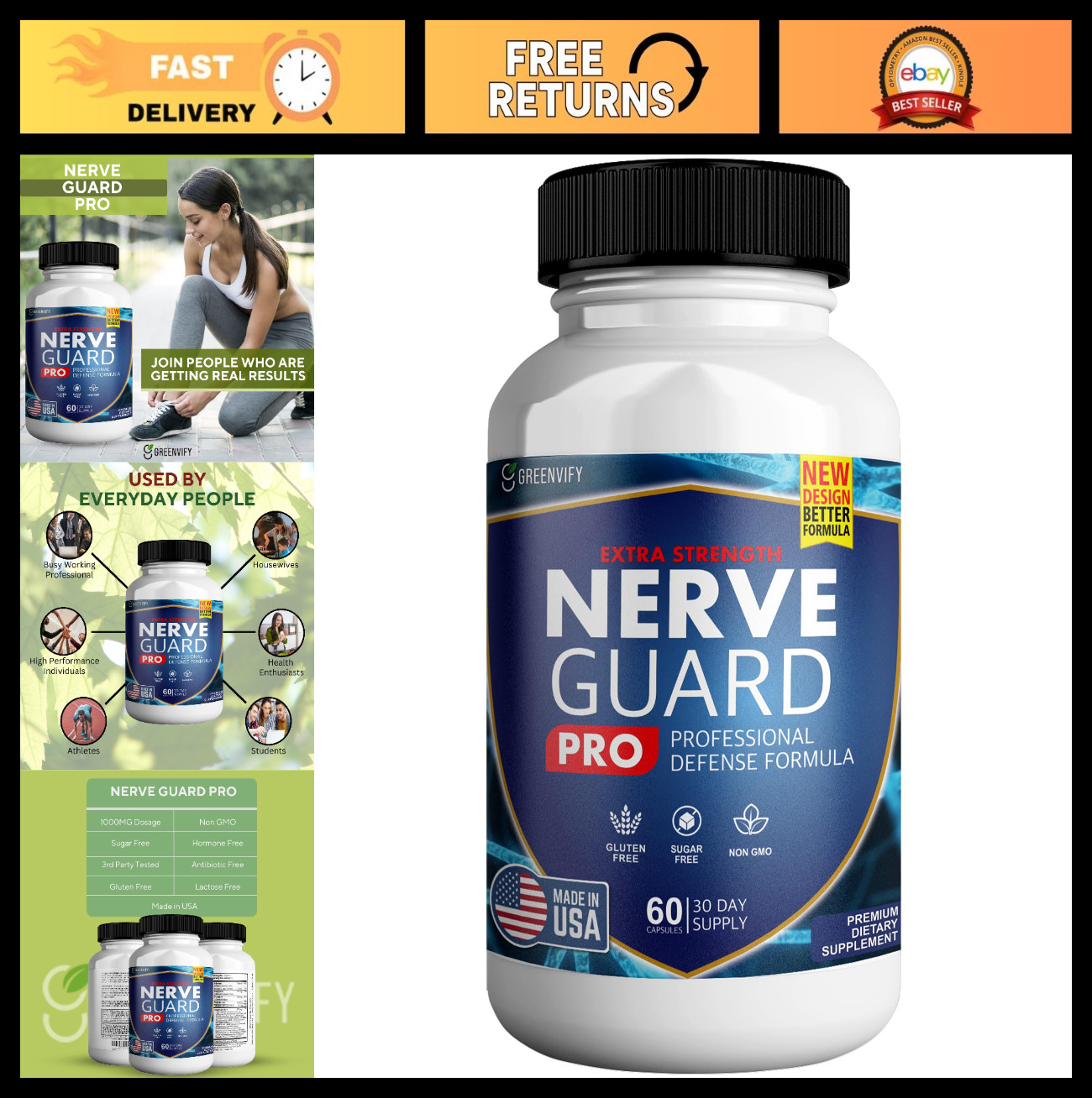 Advanced Nerve Support Formula – Essential Ingredients for Relief & Long-Term He