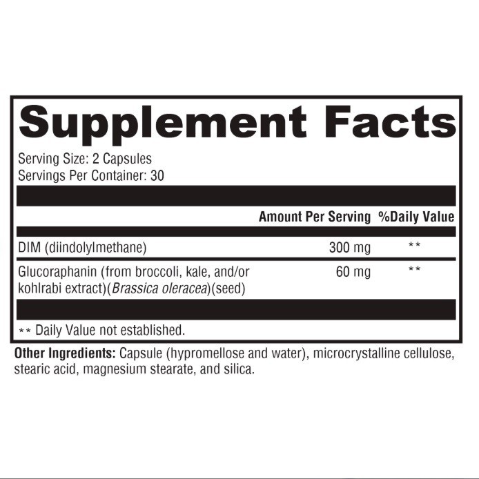 Hormone Protect Dim Supplements for Women 60 Capsules Exp 05/2028