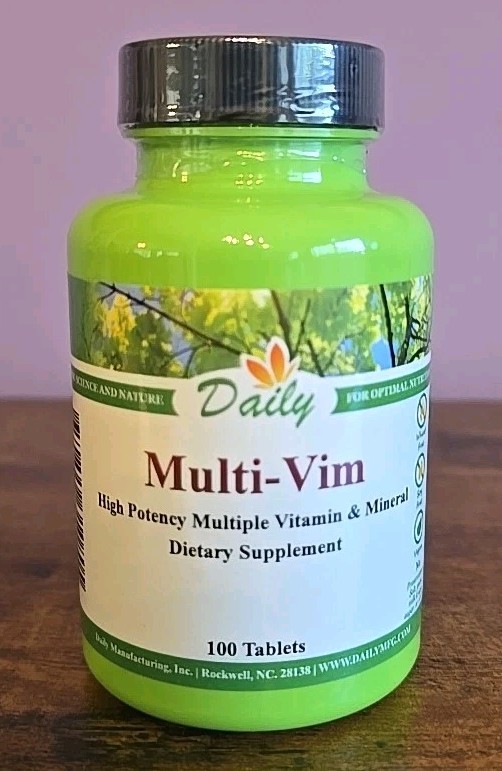 Daily Multi-Vim High Potency Multiple Vitamins & Minerals Factory Sealed
