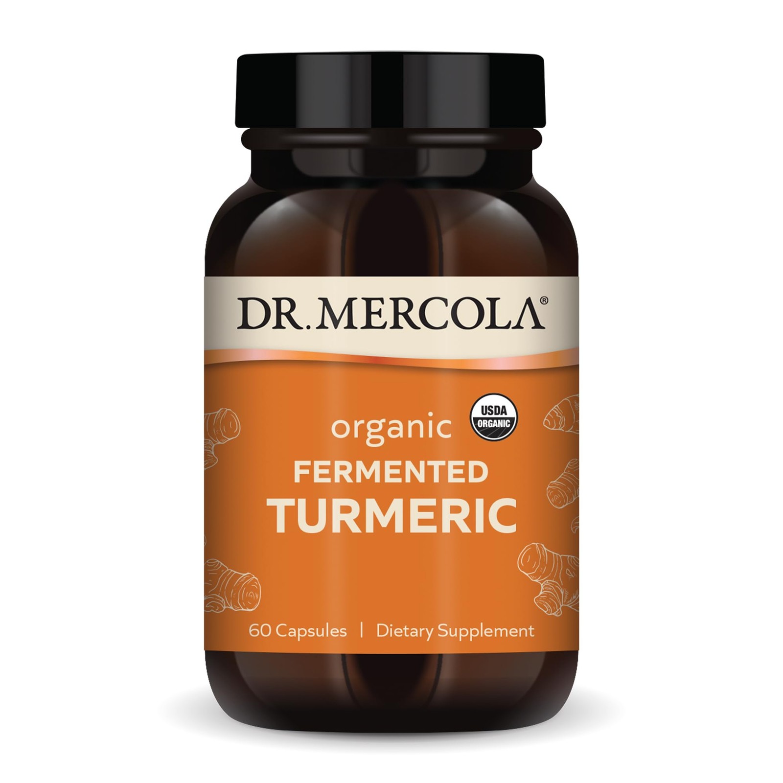 Dr. Mercola Organic Fermented Turmeric – 370 mg 60 Count (Pack of 1)