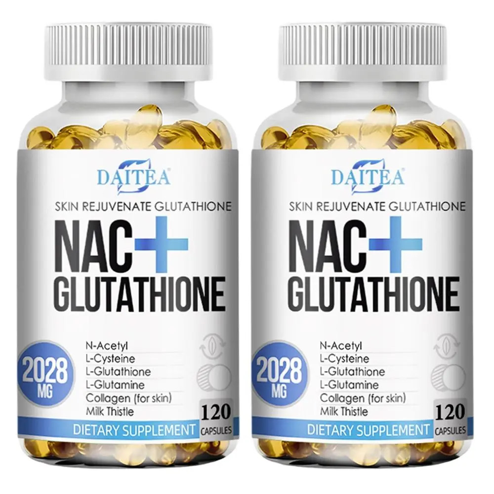 NAC Glutathione Complex Supplement Antioxidant Support for Skin & Liver Health