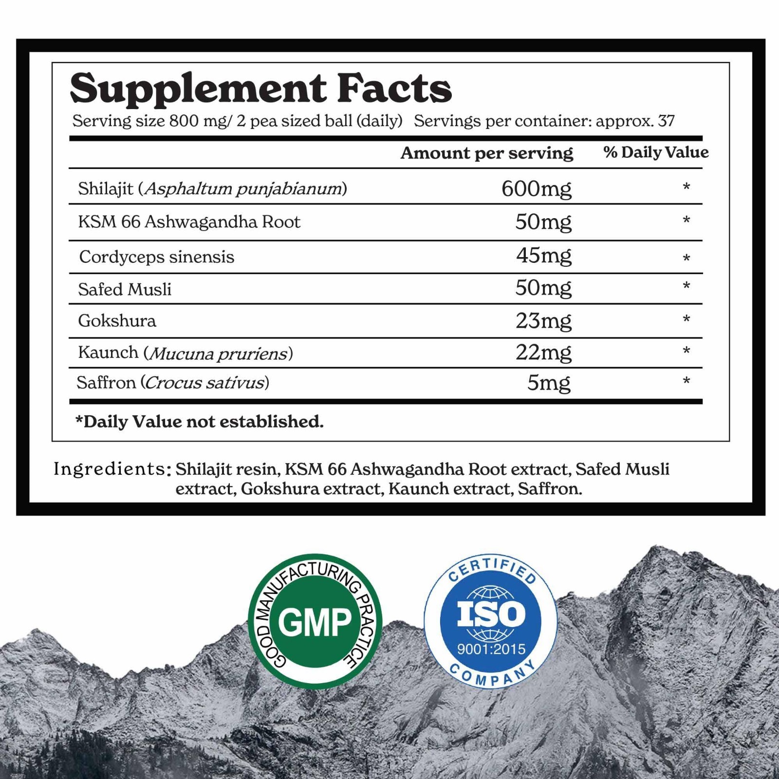 Pure Himalayan Shilajit Gold 30g | Boost Strength & Recovery | Vegan, Lab Tested