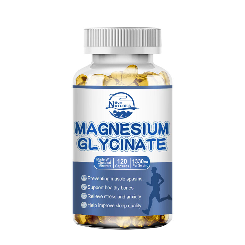 Magnesium Glycinate Complex 120/240/480 Capsule High Absorption Magnesium 1330mg