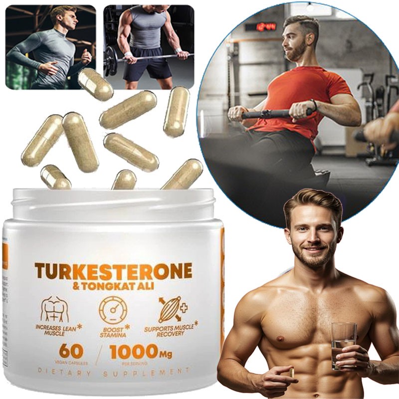 Turkesterone 1000 Pcs Natural Capsules Supplement Muscle Growth & Recovery 60 Mg