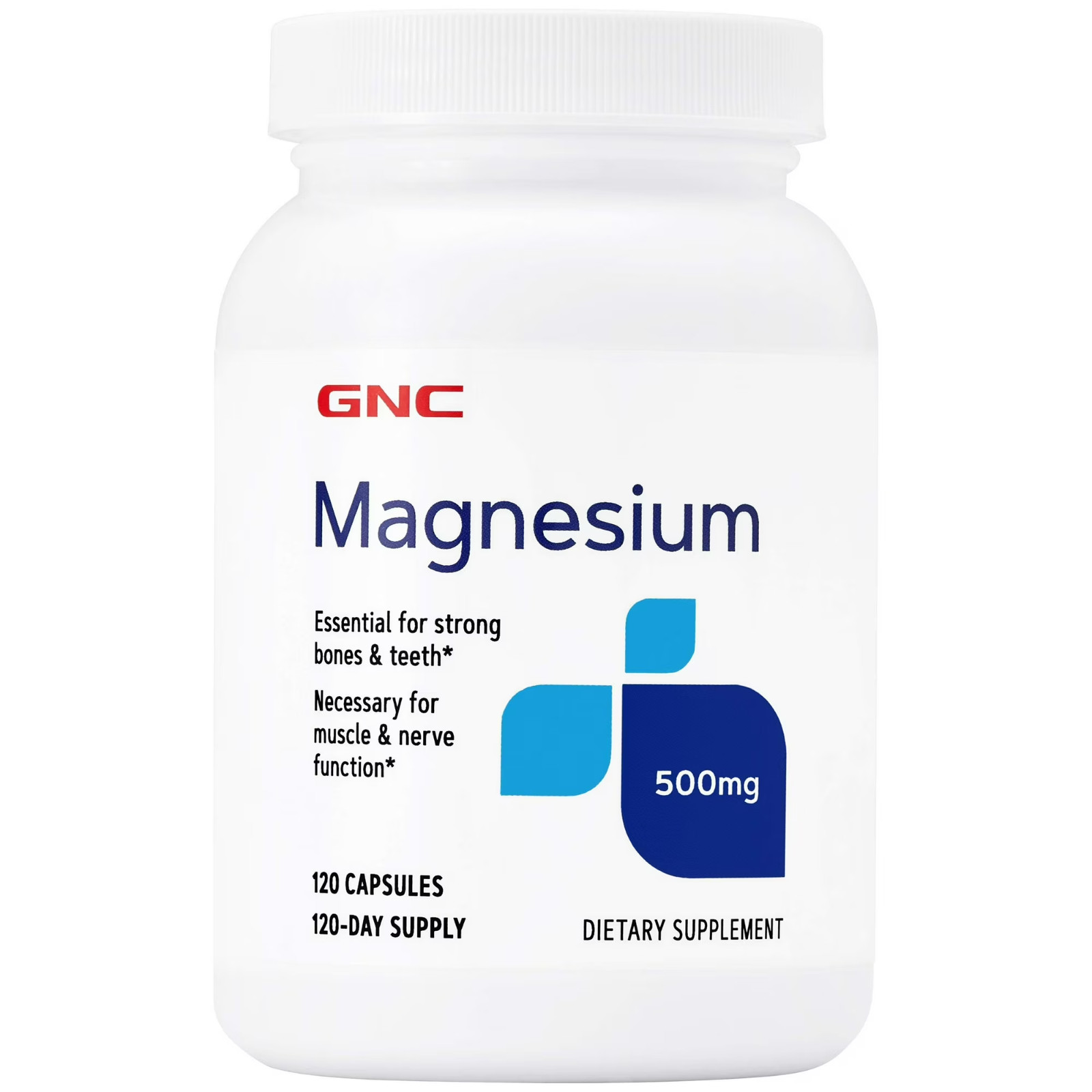 Gnc Magnesium 500Mg 120 Capsules Supports Calcium Absorption And Strong Teeth