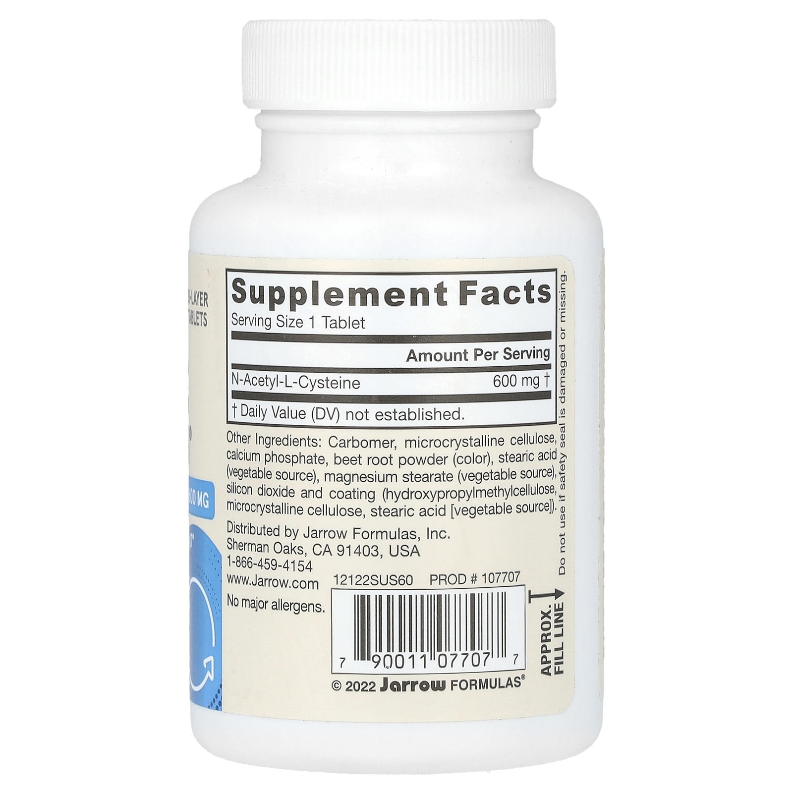Vegan N-A-C Sustain, 600 mg, 60 Tablets