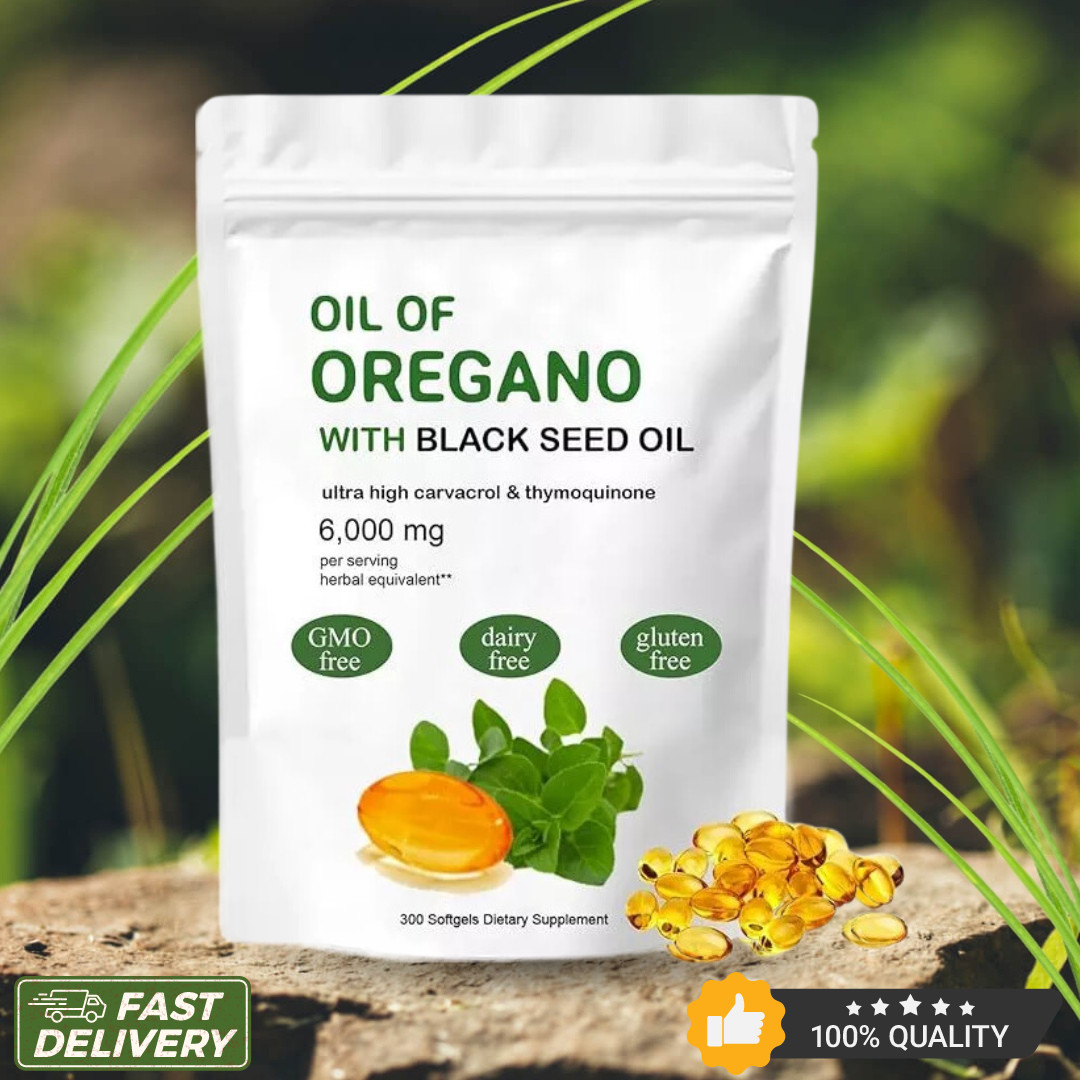 Oil of Oregano 6000mg Blend w/ Black Seed Oil 150 Softgels High Carvacrol
