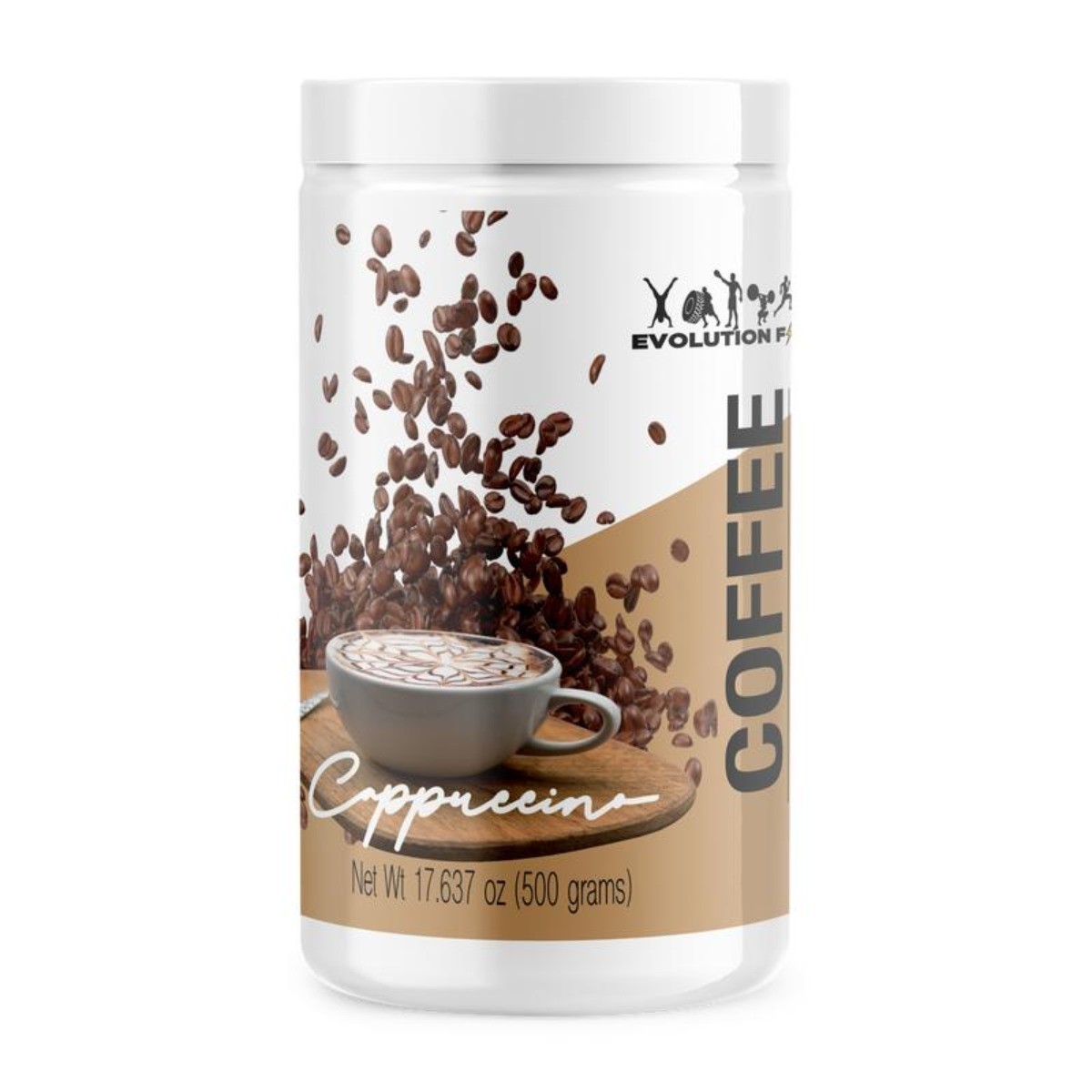 Evolution Coffee Flavor Cappuccino Beverage Creamy with L-Carnitine Supplement