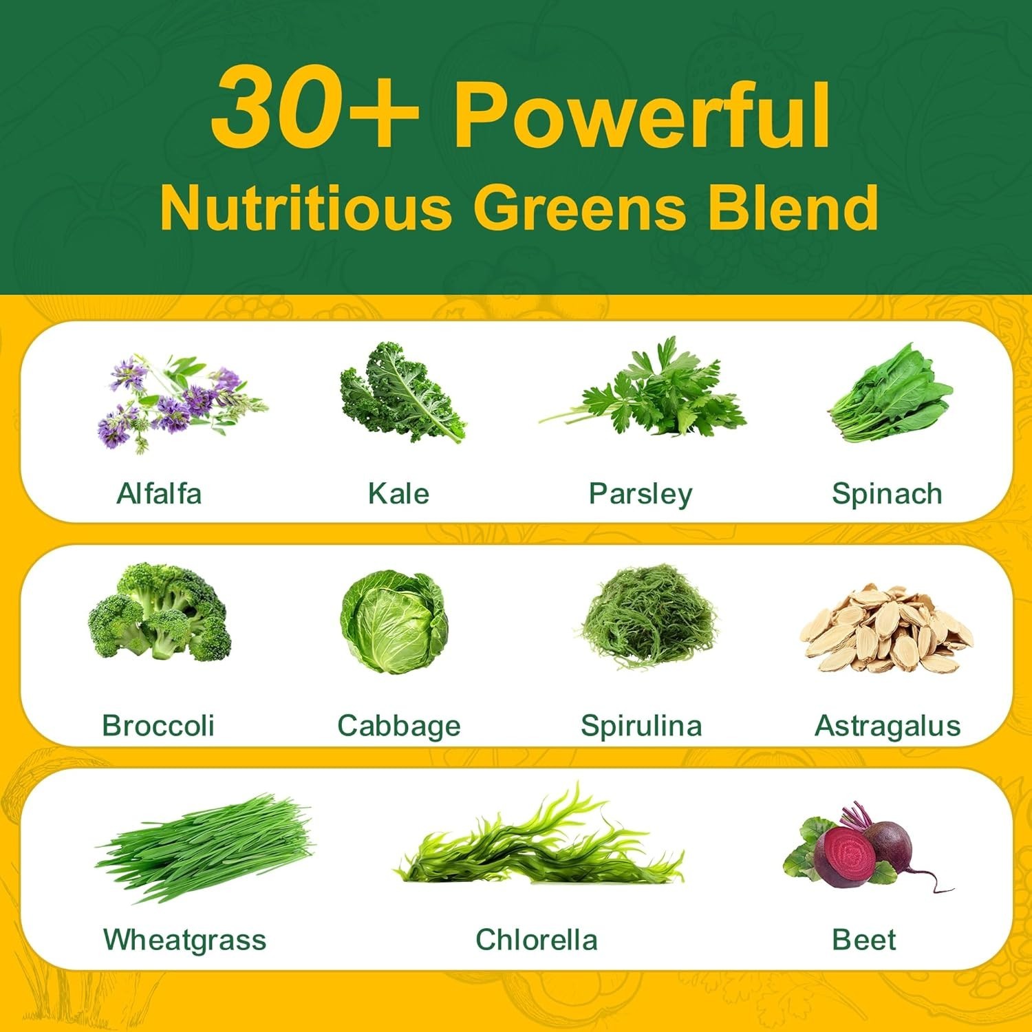 Greens Super-Food Daily Gummies Supplement Gut Health Energy Immunity Cognition
