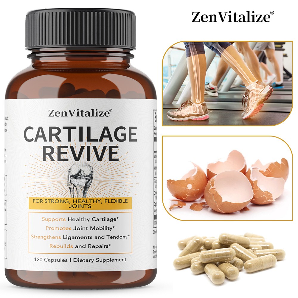 Cartilage Revive Type Ii Collagen Glucosamine Sulfate Joint Supports 120 Pills