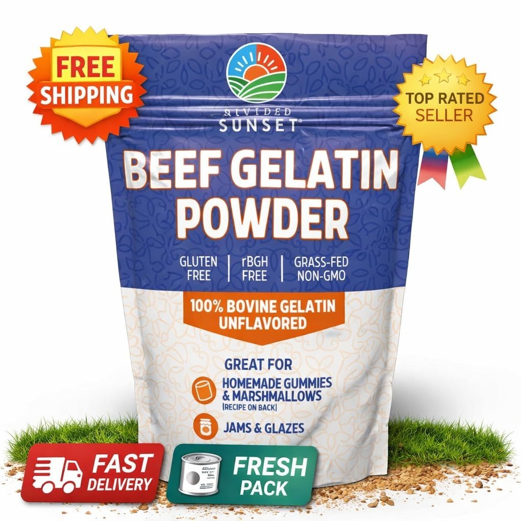 Unflavored Beef Gelatin Powder 5 oz (142g) Protein Collagen Baking Supplement